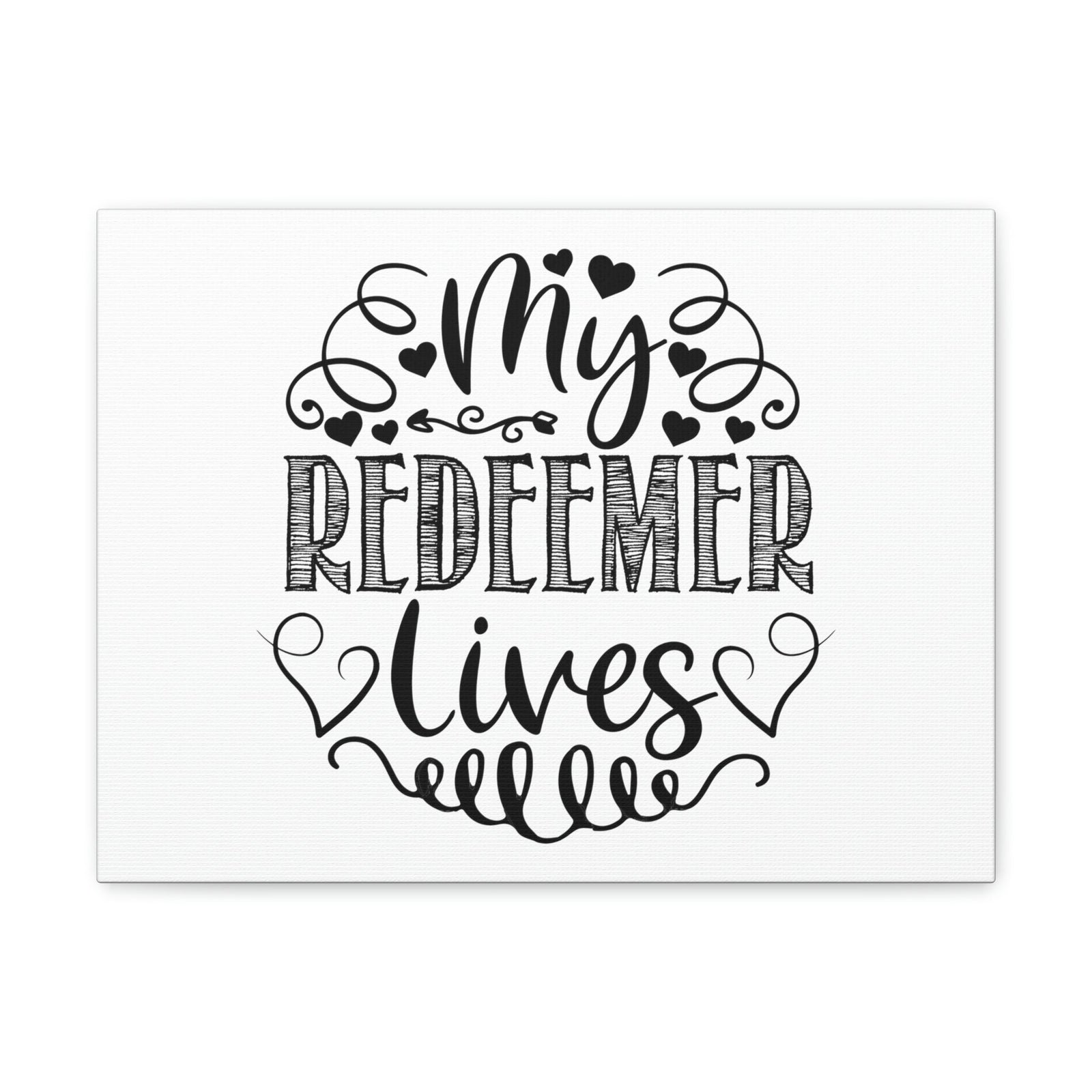 Scripture Walls My Redeemer Lives Proverbs 19:25 Hearts Christian Wall Art Print Ready to Hang Unframed-Express Your Love Gifts