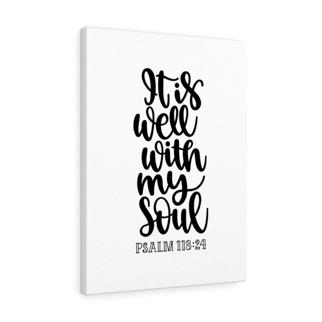 Scripture Walls My Soul Psalm 118:24 Bible Verse Canvas Christian Wall Art Ready to Hang Unframed-Express Your Love Gifts