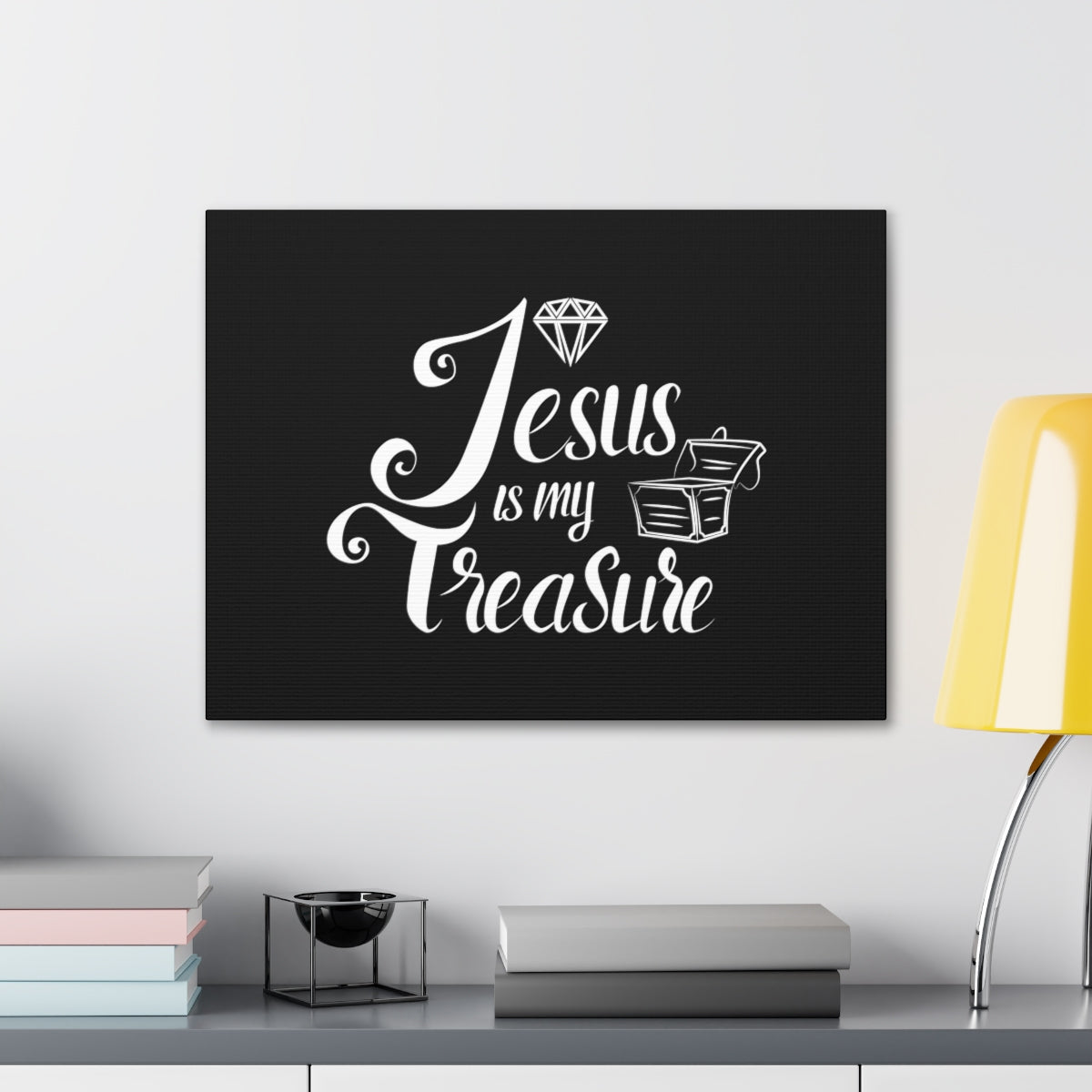 Scripture Walls My Treasure Black Philippians 4:19 Christian Wall Art Bible Verse Print Ready to Hang Unframed-Express Your Love Gifts