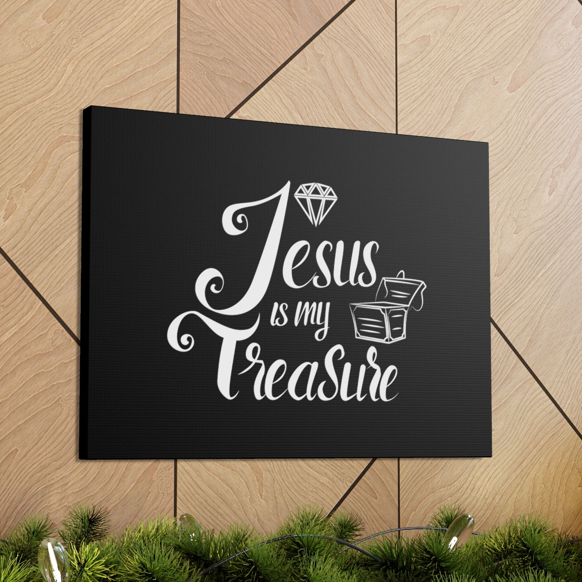 Scripture Walls My Treasure Black Philippians 4:19 Christian Wall Art Bible Verse Print Ready to Hang Unframed-Express Your Love Gifts