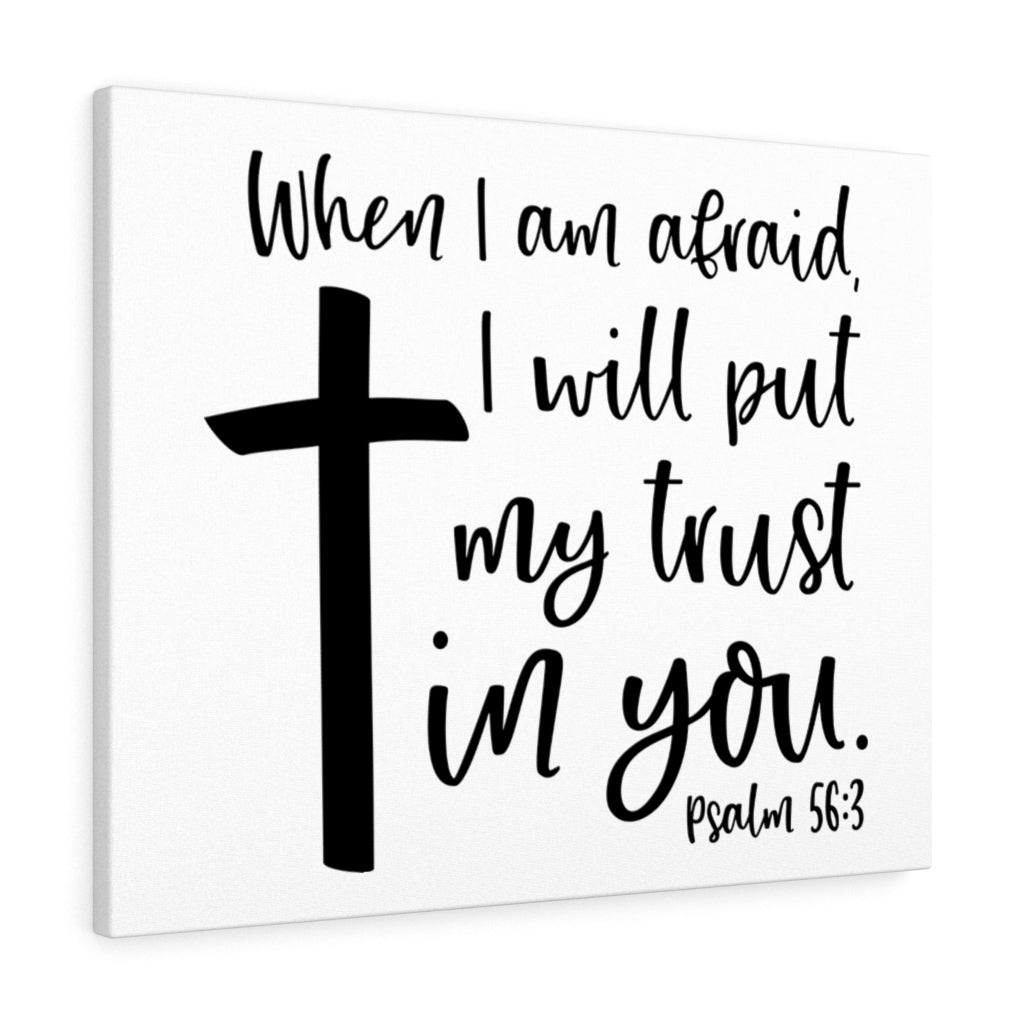 Scripture Walls My Trust In You Psalm 56:3 Bible Verse Canvas Christian Wall Art Ready to Hang Unframed-Express Your Love Gifts