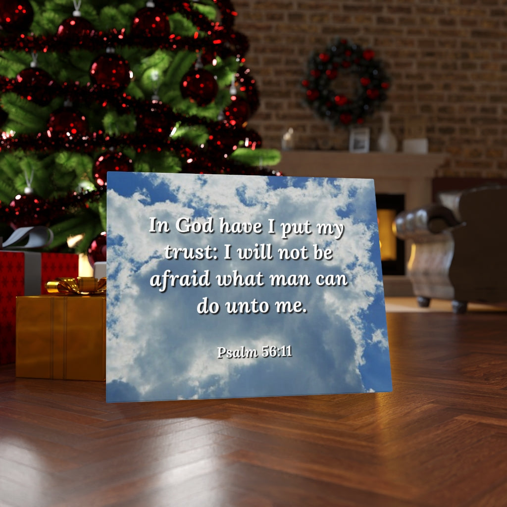 Scripture Walls My Trust Psalm 56:11 Bible Verse Canvas Christian Wall Art Ready to Hang Unframed-Express Your Love Gifts