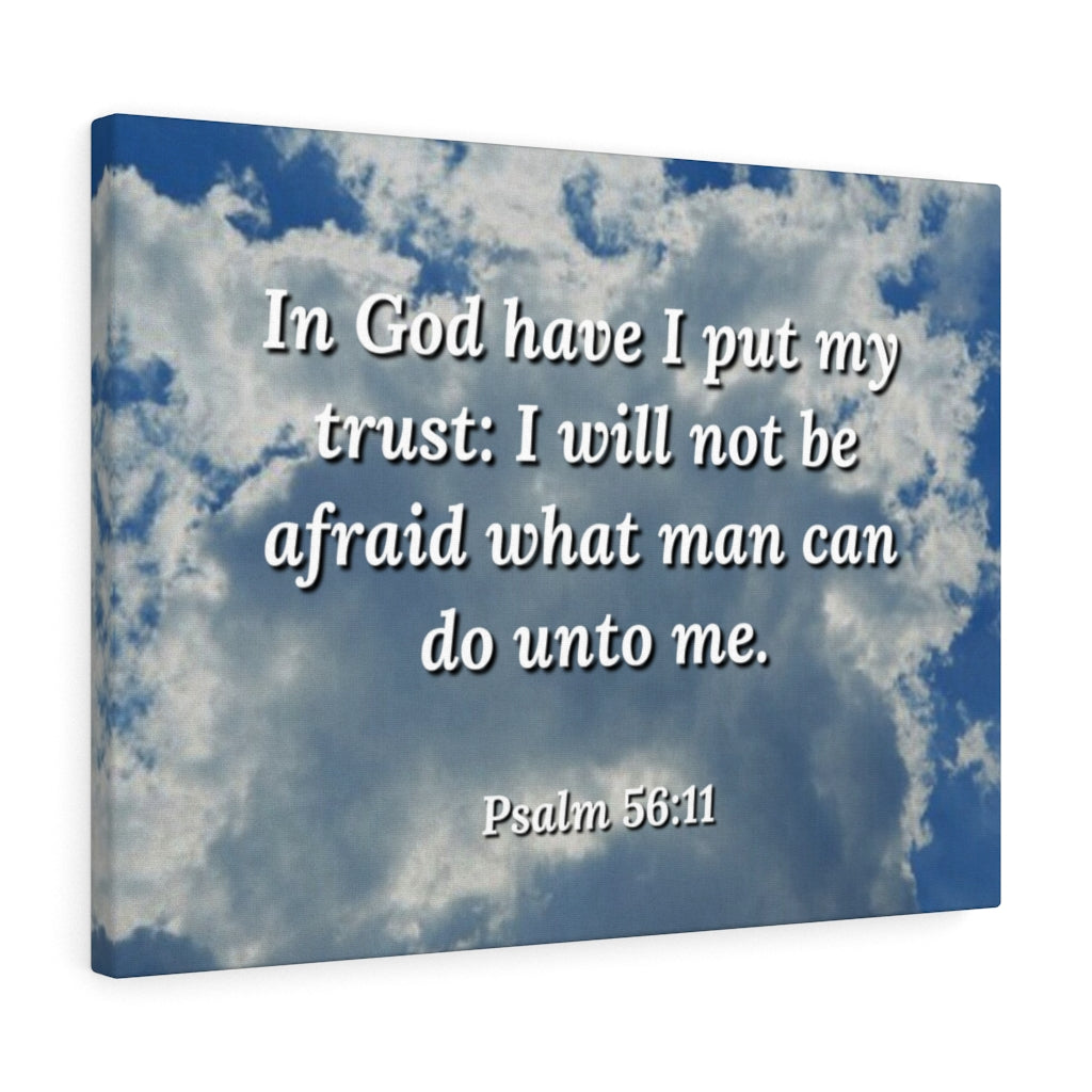 Scripture Walls My Trust Psalm 56:11 Bible Verse Canvas Christian Wall Art Ready to Hang Unframed-Express Your Love Gifts