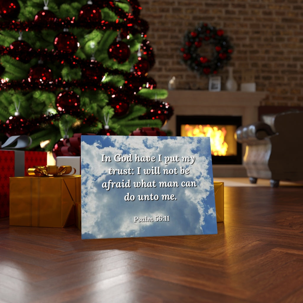 Scripture Walls My Trust Psalm 56:11 Bible Verse Canvas Christian Wall Art Ready to Hang Unframed-Express Your Love Gifts
