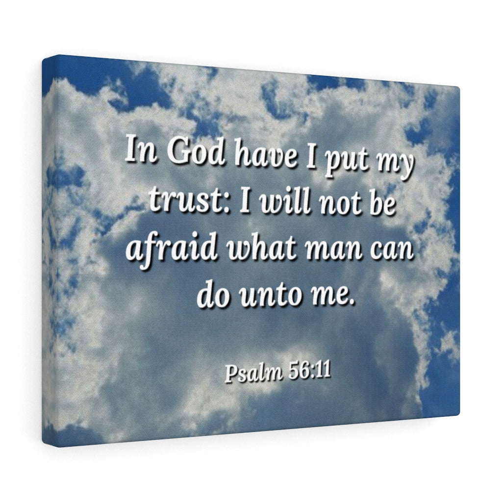 Scripture Walls My Trust Psalm 56:11 Bible Verse Canvas Christian Wall Art Ready to Hang Unframed-Express Your Love Gifts