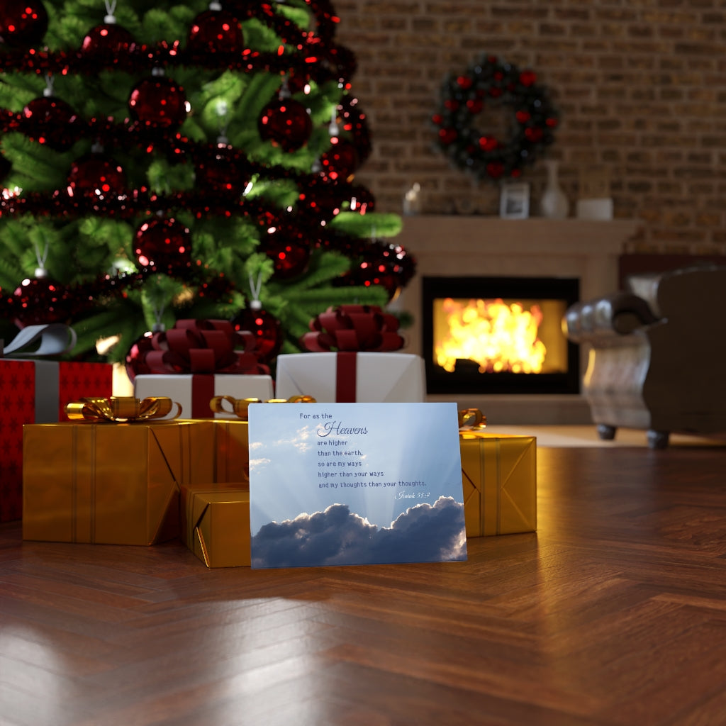 Scripture Walls My Ways Isaiah 55:9 Bible Verse Canvas Christian Wall Art Ready to Hang Unframed-Express Your Love Gifts