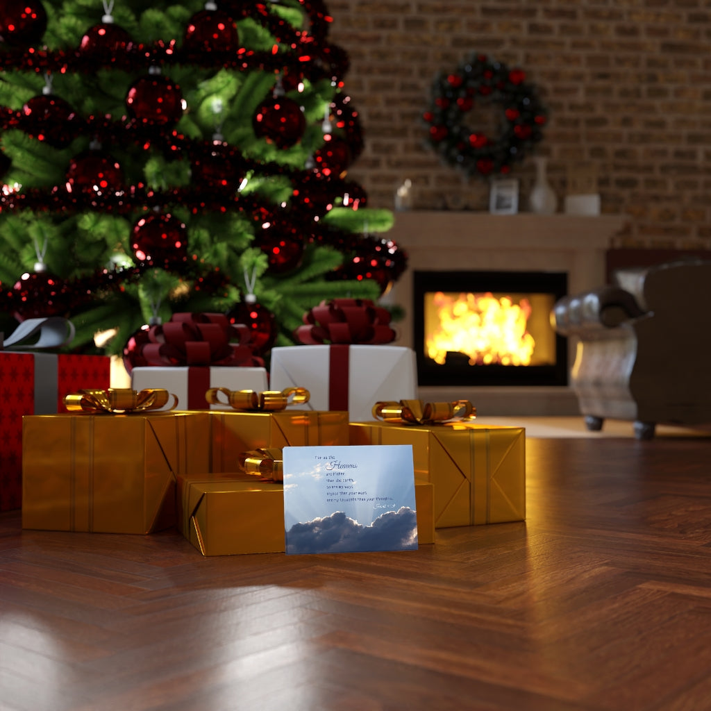 Scripture Walls My Ways Isaiah 55:9 Bible Verse Canvas Christian Wall Art Ready to Hang Unframed-Express Your Love Gifts