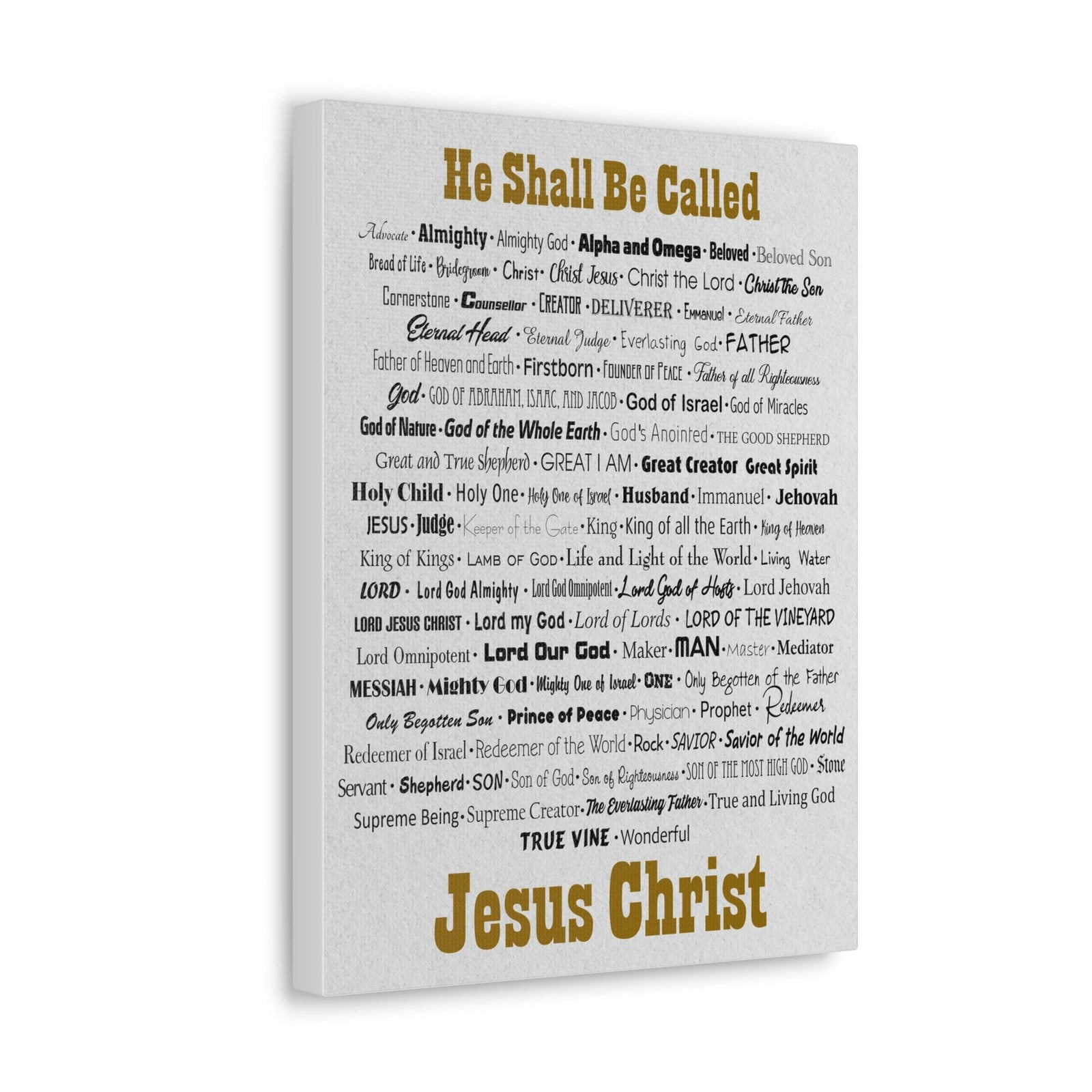 Scripture Walls Names of God He Shall Be Called Matthew 1:21 Christian Home Decor Unframed-Express Your Love Gifts