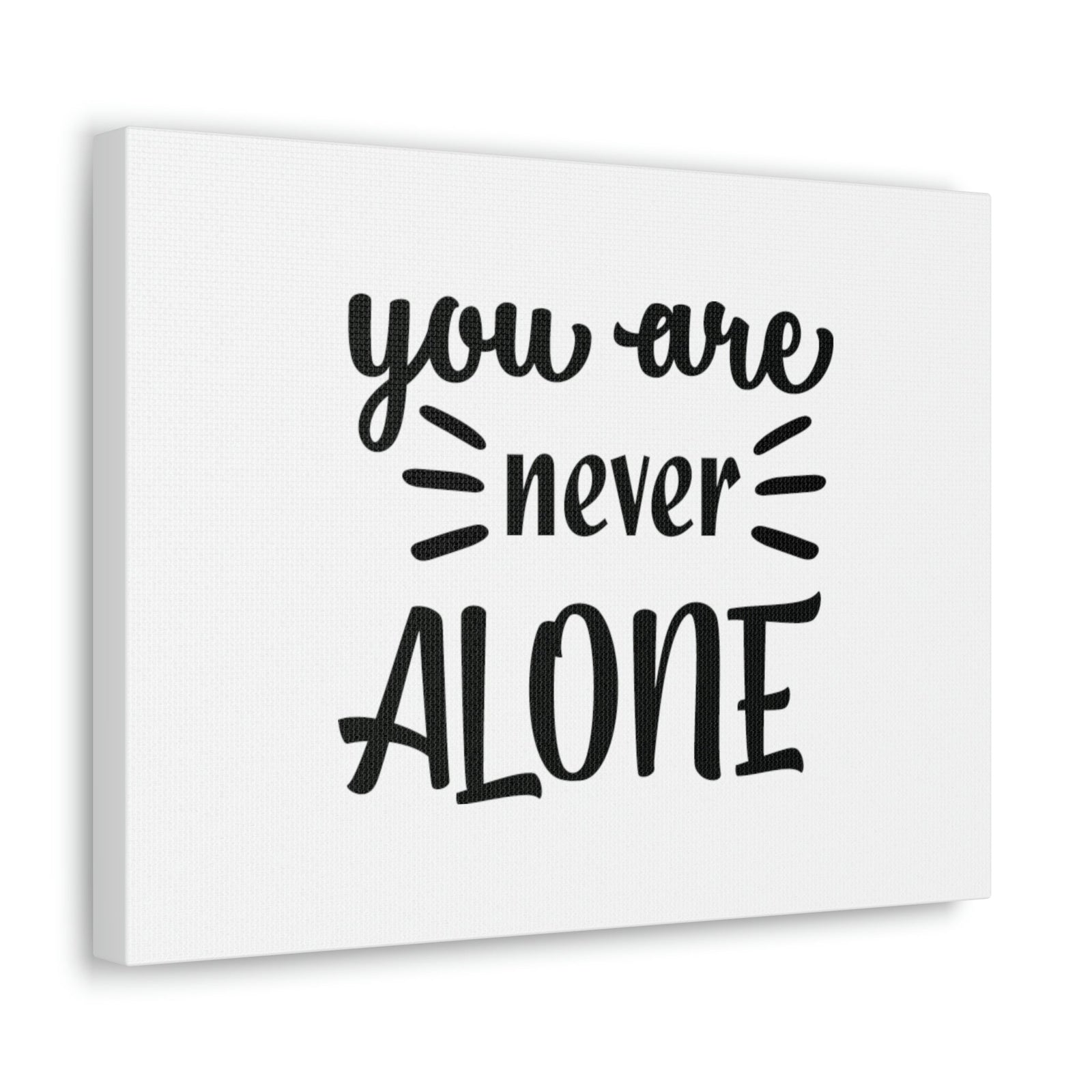 Scripture Walls Never Alone Psalm 23:4 Christian Wall Art Bible Verse Print Ready to Hang Unframed-Express Your Love Gifts
