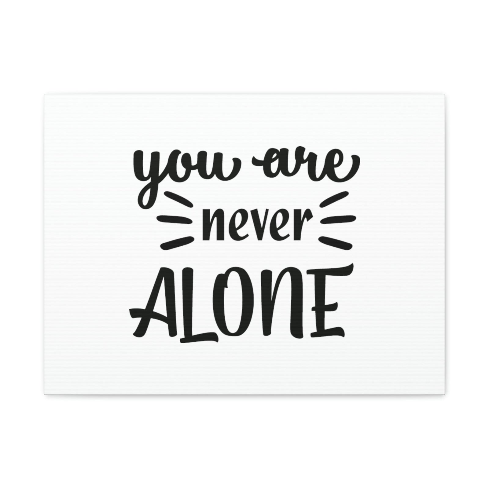 Scripture Walls Never Alone Psalm 23:4 Christian Wall Art Bible Verse Print Ready to Hang Unframed-Express Your Love Gifts