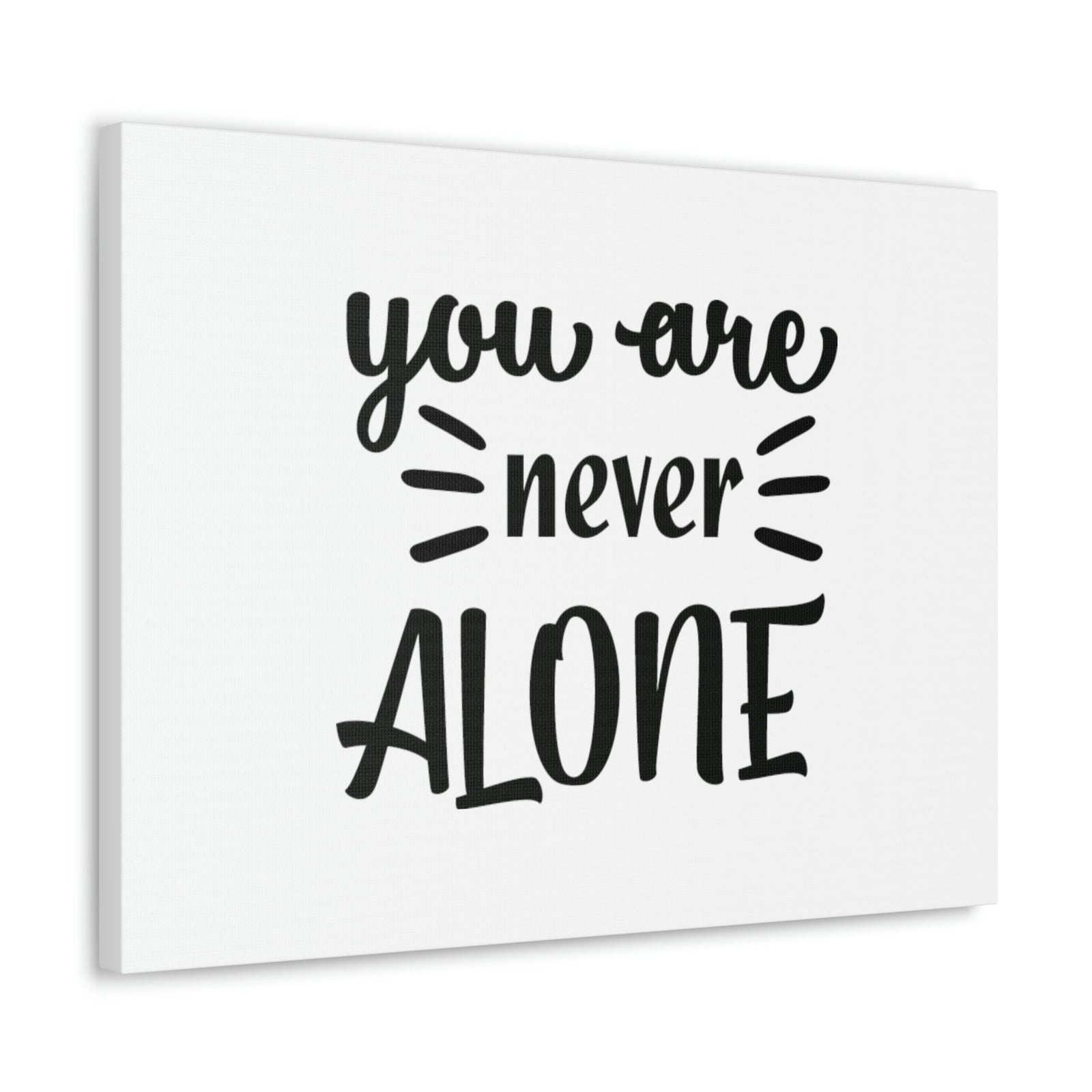Scripture Walls Never Alone Psalm 23:4 Christian Wall Art Bible Verse Print Ready to Hang Unframed-Express Your Love Gifts