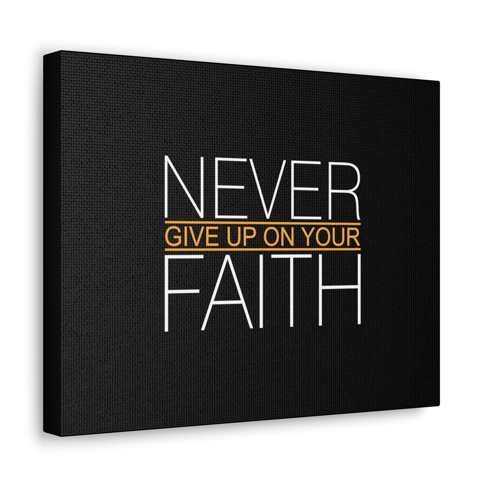 Scripture Walls Never Give Up On Your Faith Ephesians 2:8 Christian Wall Art Bible Verse Print Ready to Hang Unframed-Express Your Love Gifts