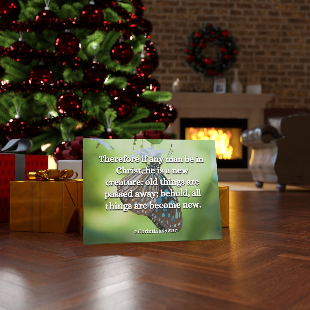 Scripture Walls New Creature 2 Corinthians 5:17 Bible Verse Canvas Christian Wall Art Ready to Hang Unframed-Express Your Love Gifts