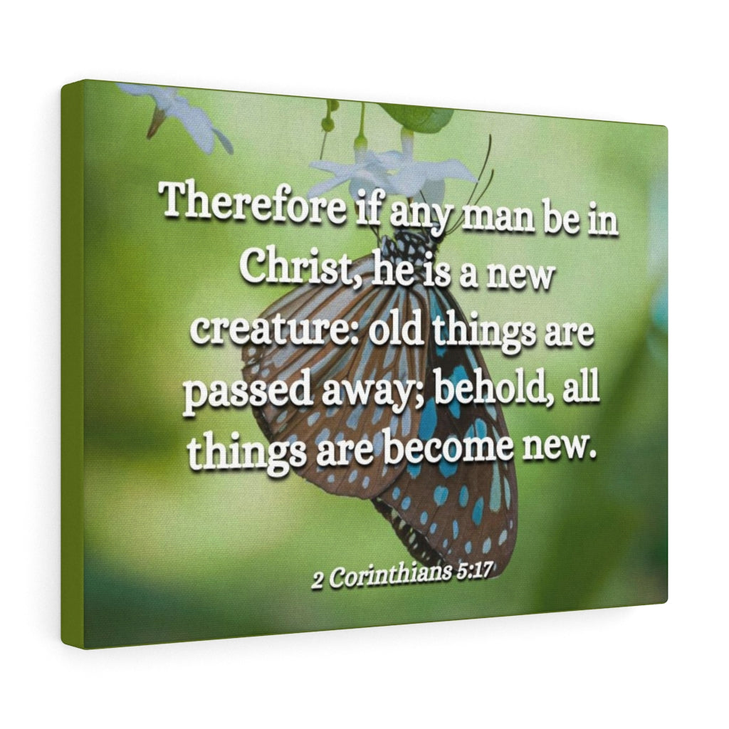 Scripture Walls New Creature 2 Corinthians 5:17 Bible Verse Canvas Christian Wall Art Ready to Hang Unframed-Express Your Love Gifts