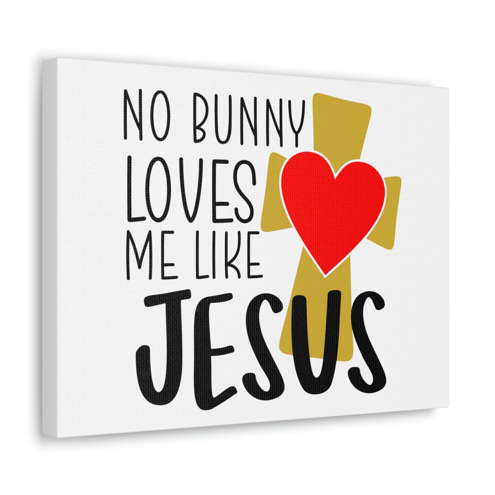 Scripture Walls No Bunny Loves Me Like Jesus Romans 5:8 Christian Wall Art Print Ready to Hang Unframed-Express Your Love Gifts