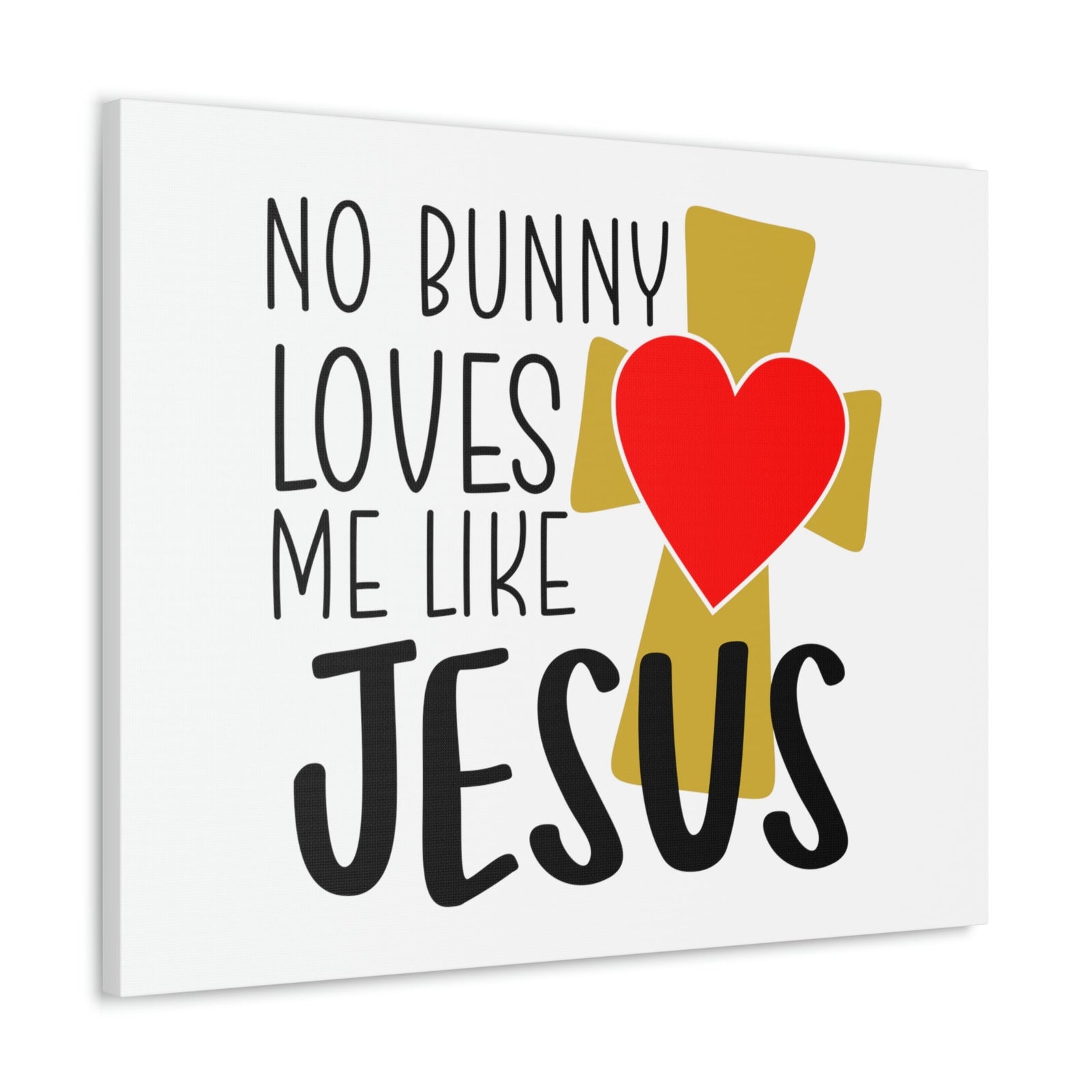 Scripture Walls No Bunny Loves Me Like Jesus Romans 5:8 Christian Wall Art Print Ready to Hang Unframed-Express Your Love Gifts