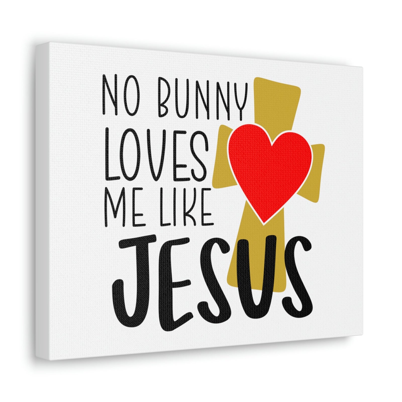 Scripture Walls No Bunny Loves Me Like Jesus Romans 5:8 Christian Wall Art Print Ready to Hang Unframed-Express Your Love Gifts