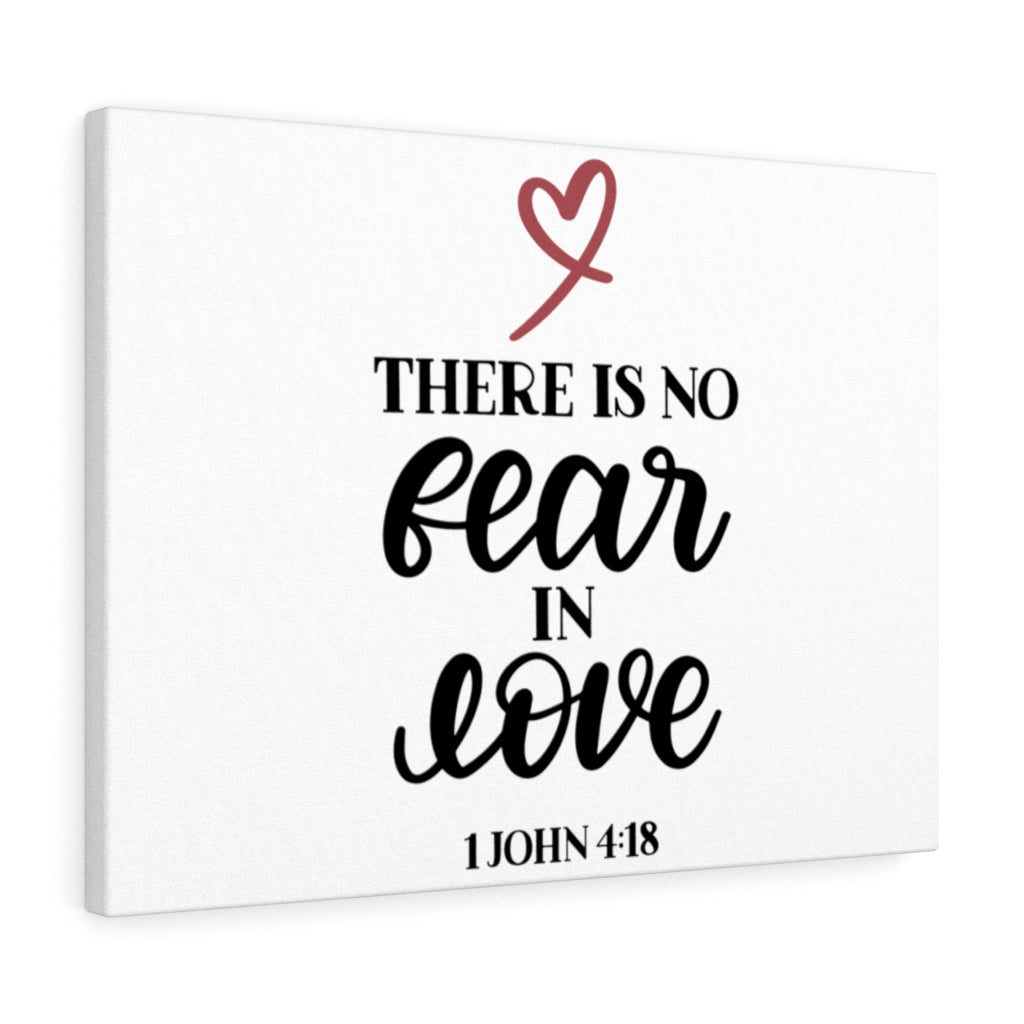 Scripture Walls No Fear 1 John 4:18 Bible Verse Canvas Christian Wall Art Ready to Hang Unframed-Express Your Love Gifts