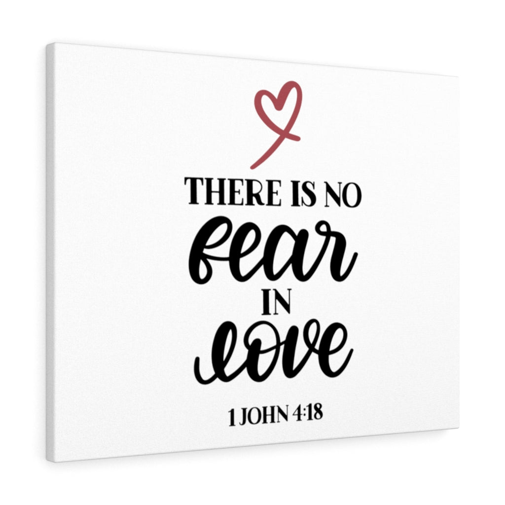 Scripture Walls No Fear 1 John 4:18 Bible Verse Canvas Christian Wall Art Ready to Hang Unframed-Express Your Love Gifts