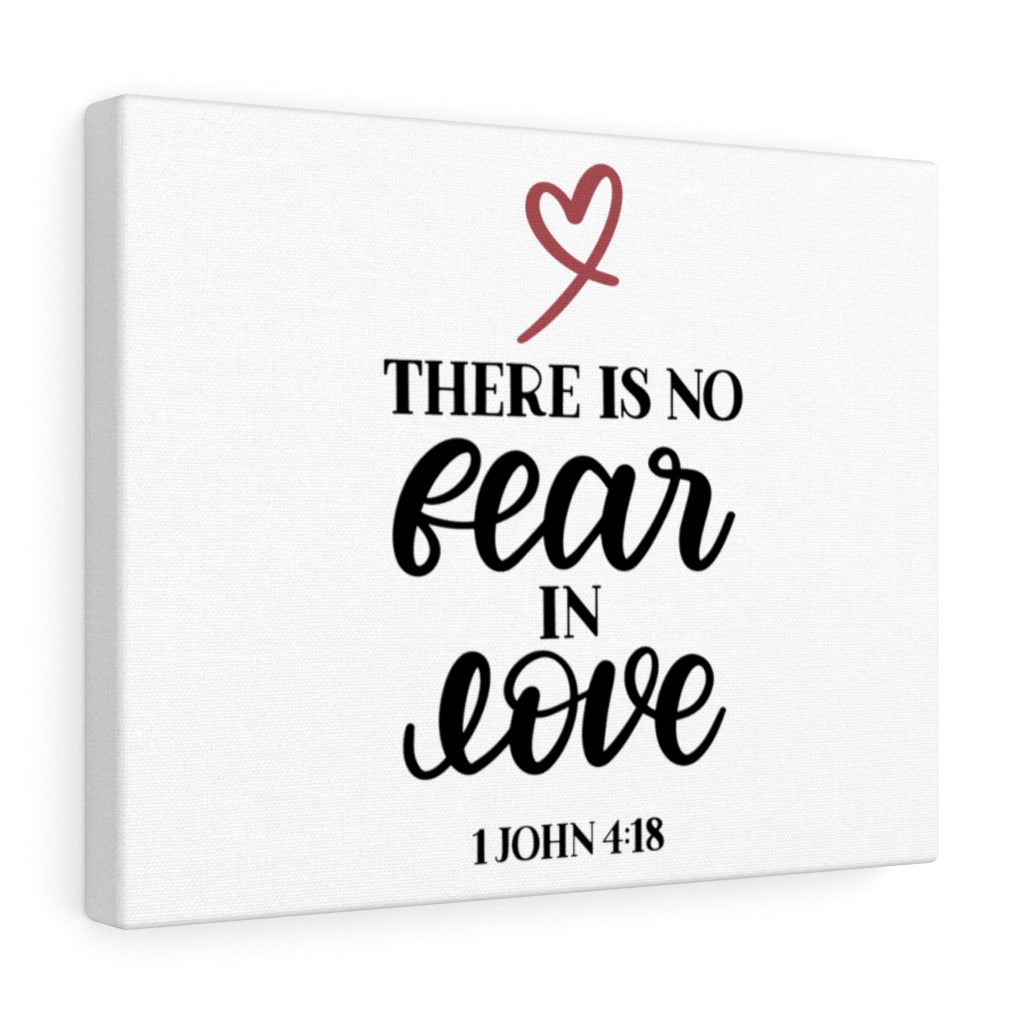 Scripture Walls No Fear 1 John 4:18 Bible Verse Canvas Christian Wall Art Ready to Hang Unframed-Express Your Love Gifts
