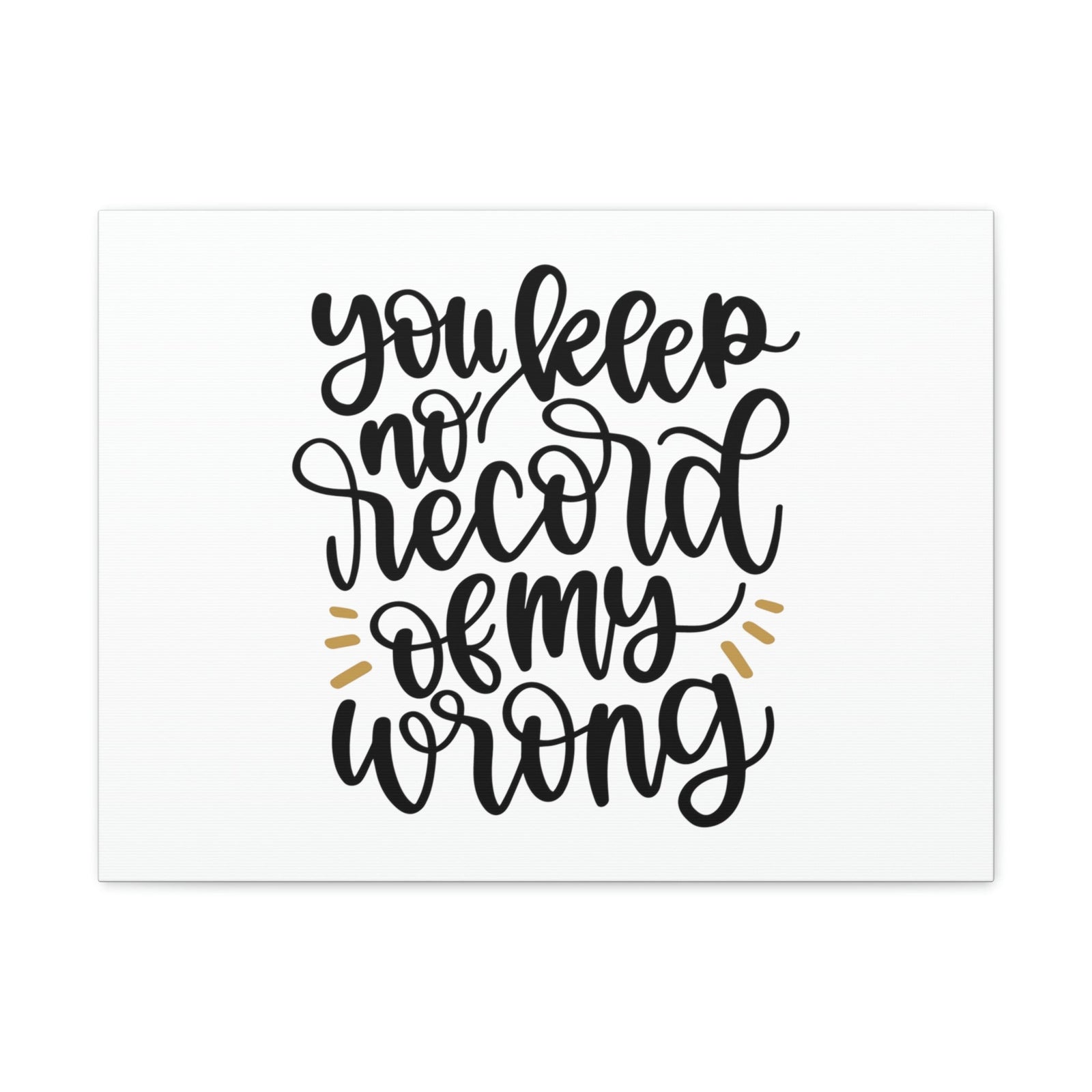 Scripture Walls No Record Of My Wrong 1 Corinthians 13:1 Christian Wall Art Bible Verse Print Ready to Hang Unframed-Express Your Love Gifts