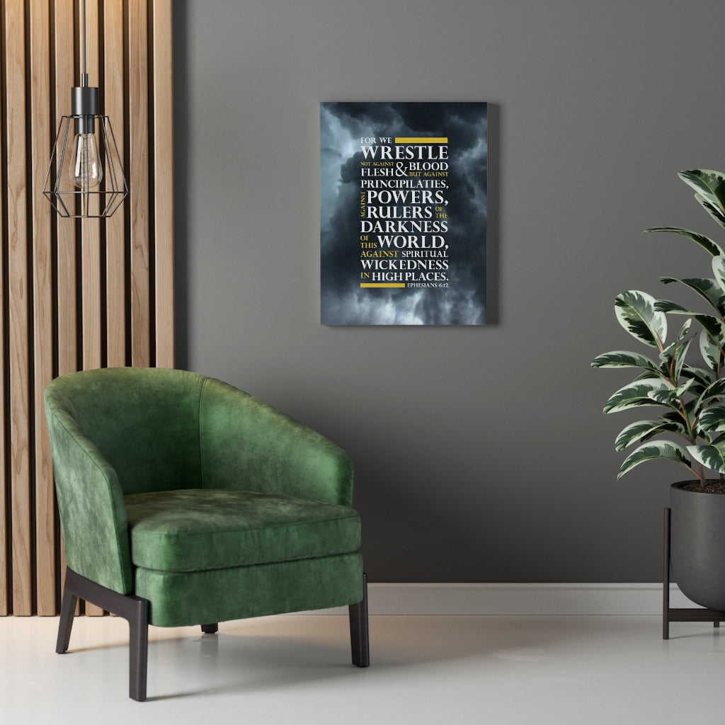 Scripture Walls No Warrior Ephesians 6:12 Bible Verse Canvas Christian Wall Art Ready to Hang Unframed-Express Your Love Gifts