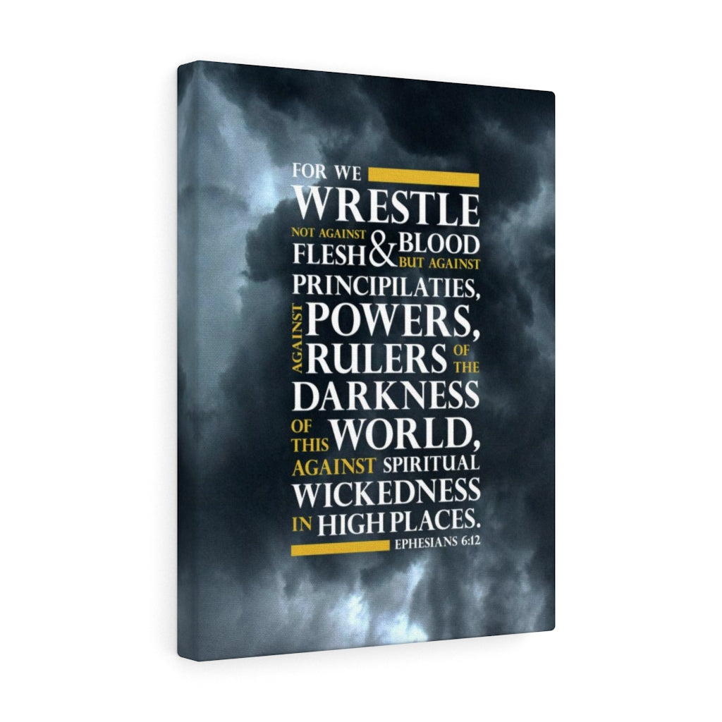 Scripture Walls No Warrior Ephesians 6:12 Bible Verse Canvas Christian Wall Art Ready to Hang Unframed-Express Your Love Gifts