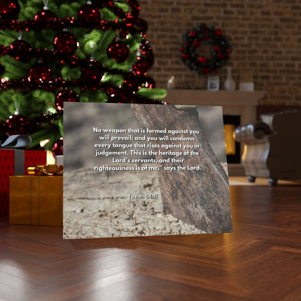 Scripture Walls No Weapon Formed Isaiah 54:17 Bible Verse Canvas Christian Wall Art Ready to Hang Unframed-Express Your Love Gifts