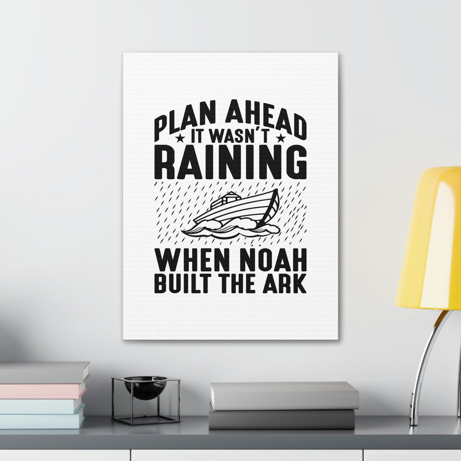 Scripture Walls Noah Built The Ark Hebrews 11:7 Christian Wall Art Bible Verse Print Ready to Hang Unframed-Express Your Love Gifts