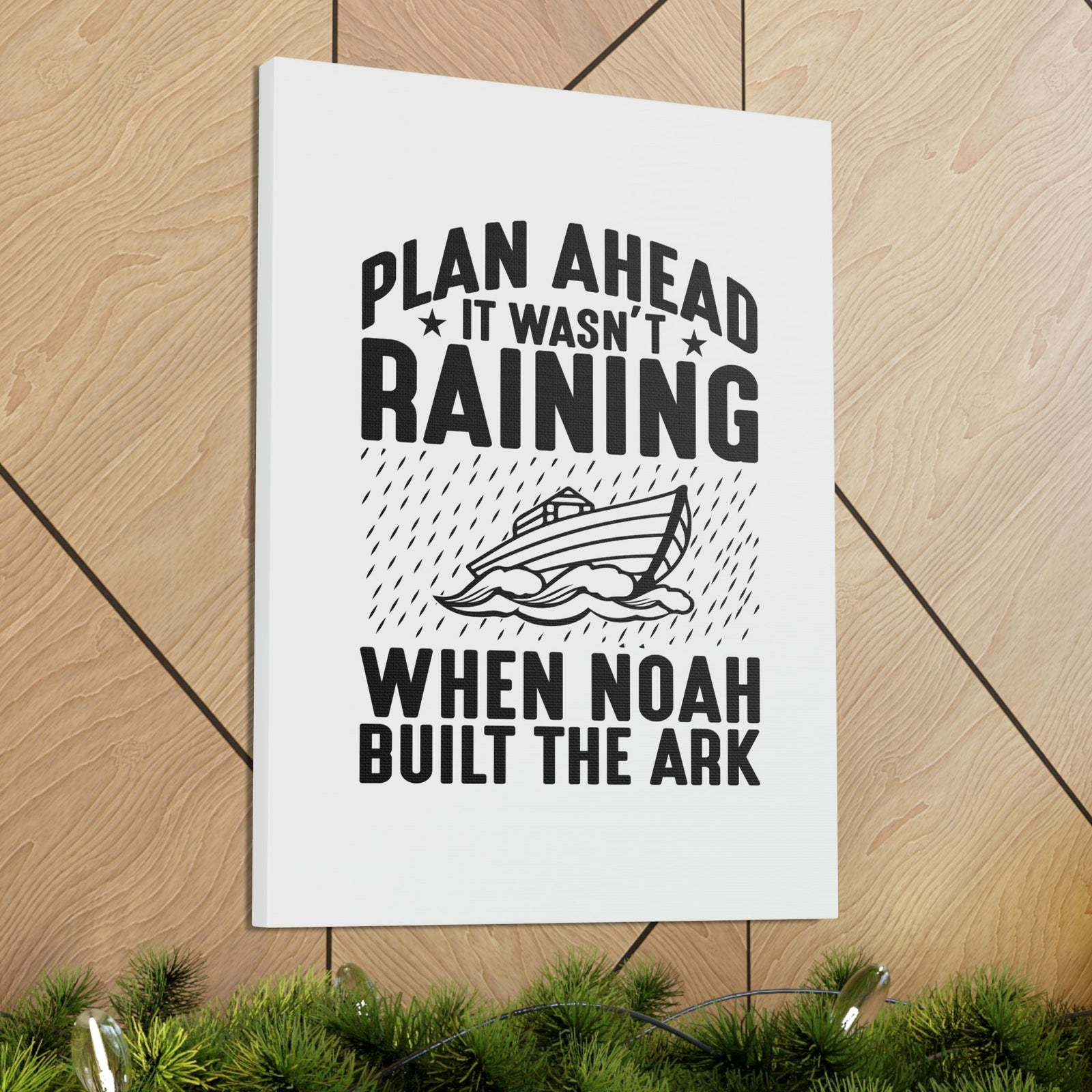 Scripture Walls Noah Built The Ark Hebrews 11:7 Christian Wall Art Bible Verse Print Ready to Hang Unframed-Express Your Love Gifts