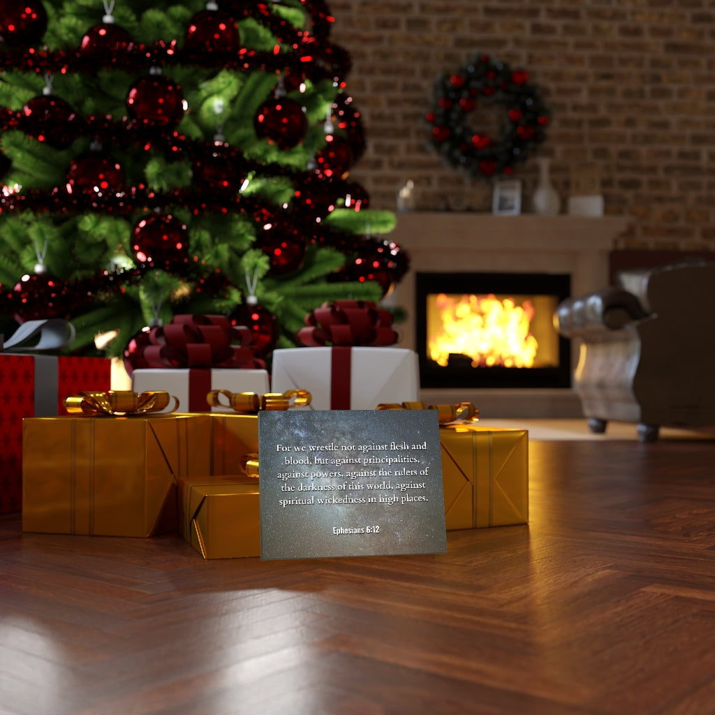 Scripture Walls Not Against Ephesians 6:12 Bible Verse Canvas Christian Wall Art Ready to Hang Unframed-Express Your Love Gifts