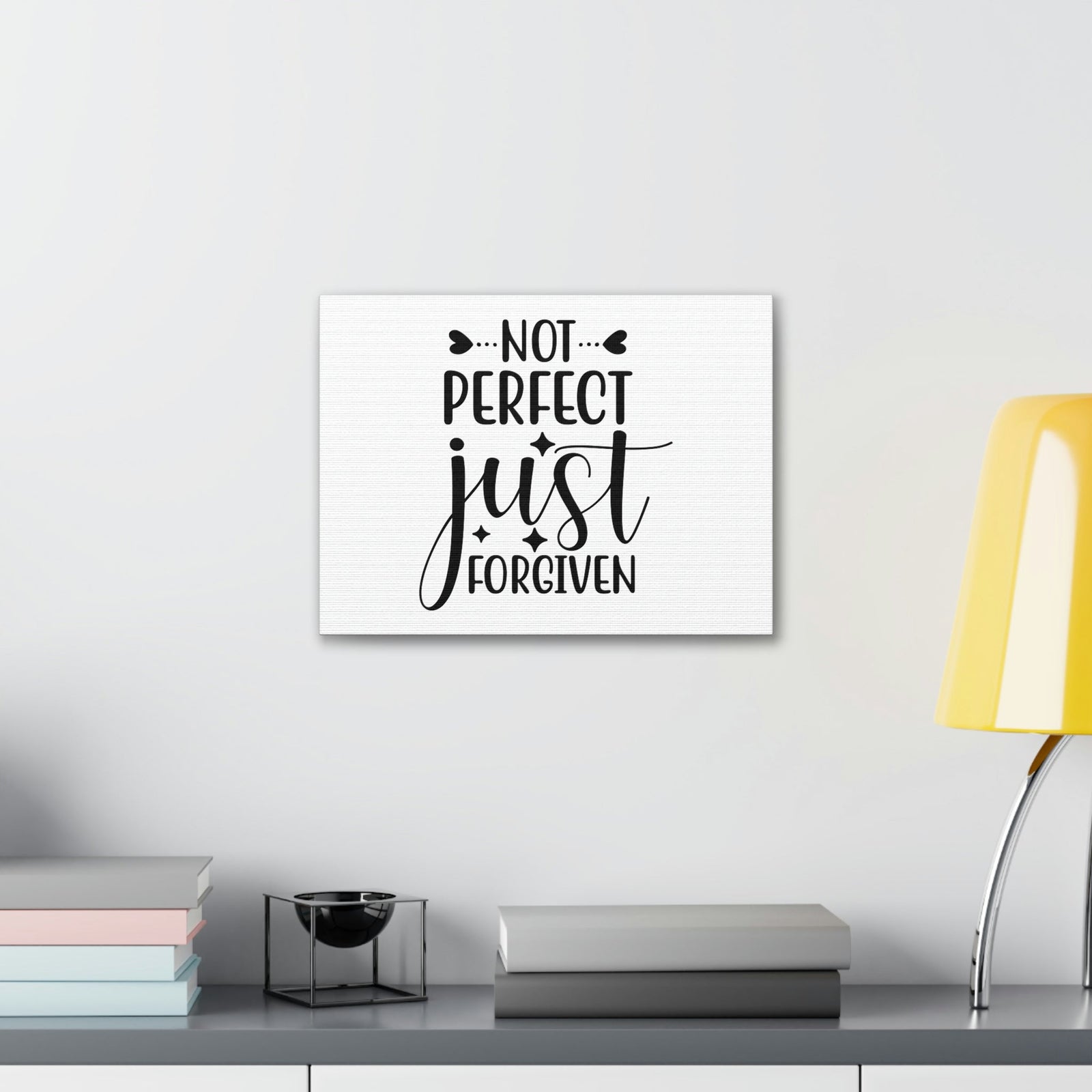 Scripture Walls Not Perfect Just Forgiven 1 John 1:9 Christian Wall Art Print Ready to Hang Unframed-Express Your Love Gifts