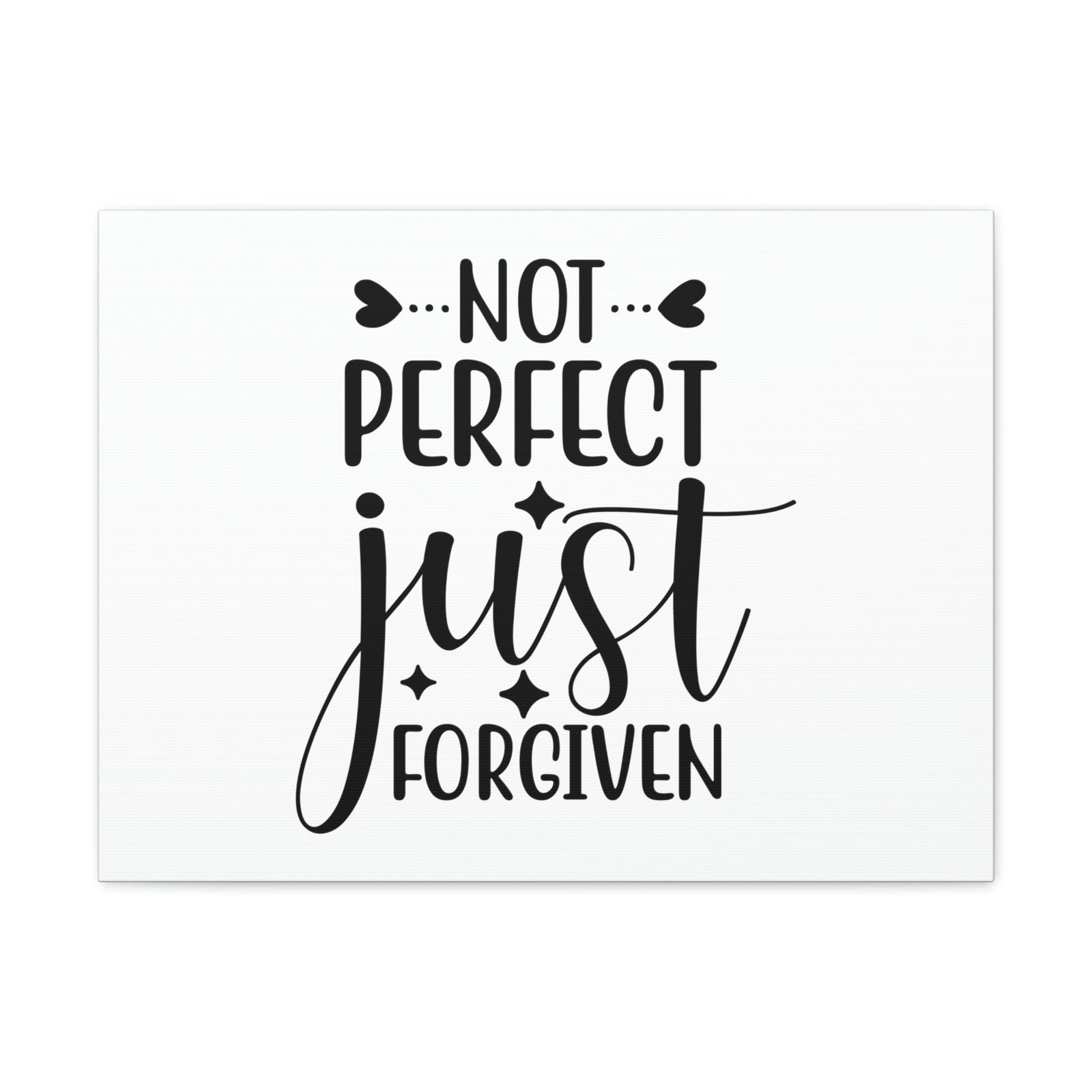 Scripture Walls Not Perfect Just Forgiven 1 John 1:9 Christian Wall Art Print Ready to Hang Unframed-Express Your Love Gifts