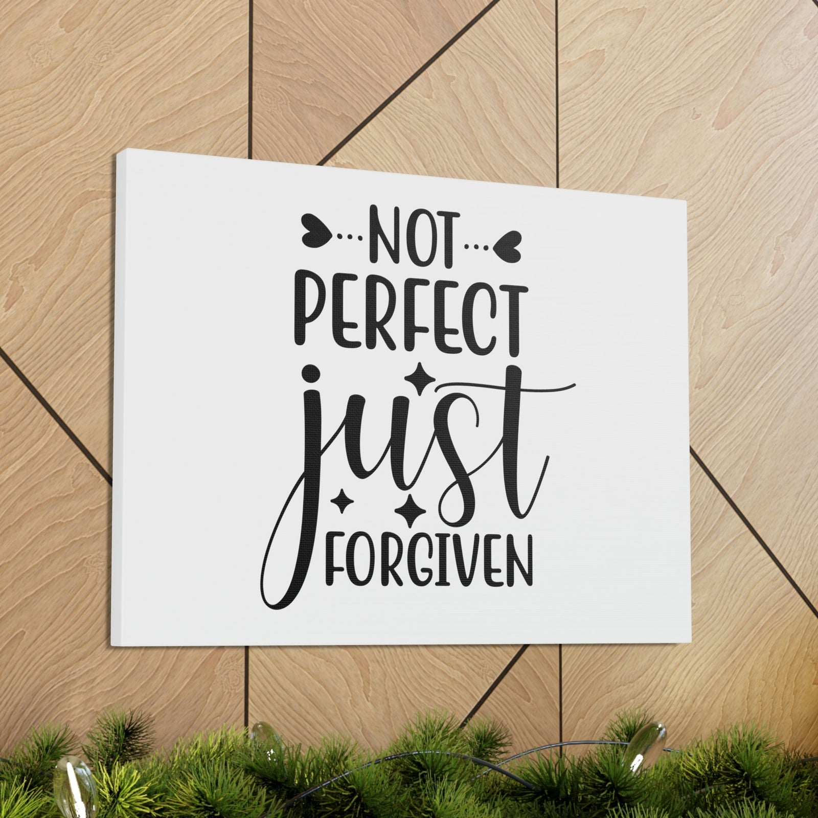 Scripture Walls Not Perfect Just Forgiven 1 John 1:9 Christian Wall Art Print Ready to Hang Unframed-Express Your Love Gifts
