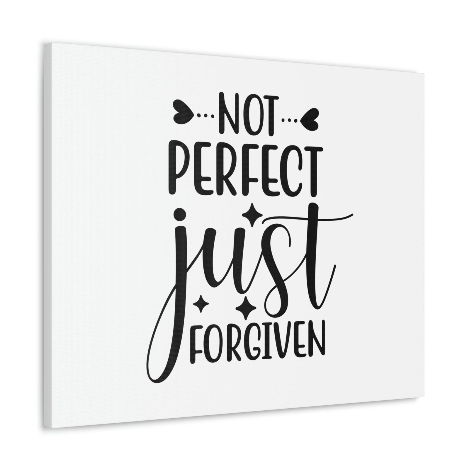 Scripture Walls Not Perfect Just Forgiven 1 John 1:9 Christian Wall Art Print Ready to Hang Unframed-Express Your Love Gifts