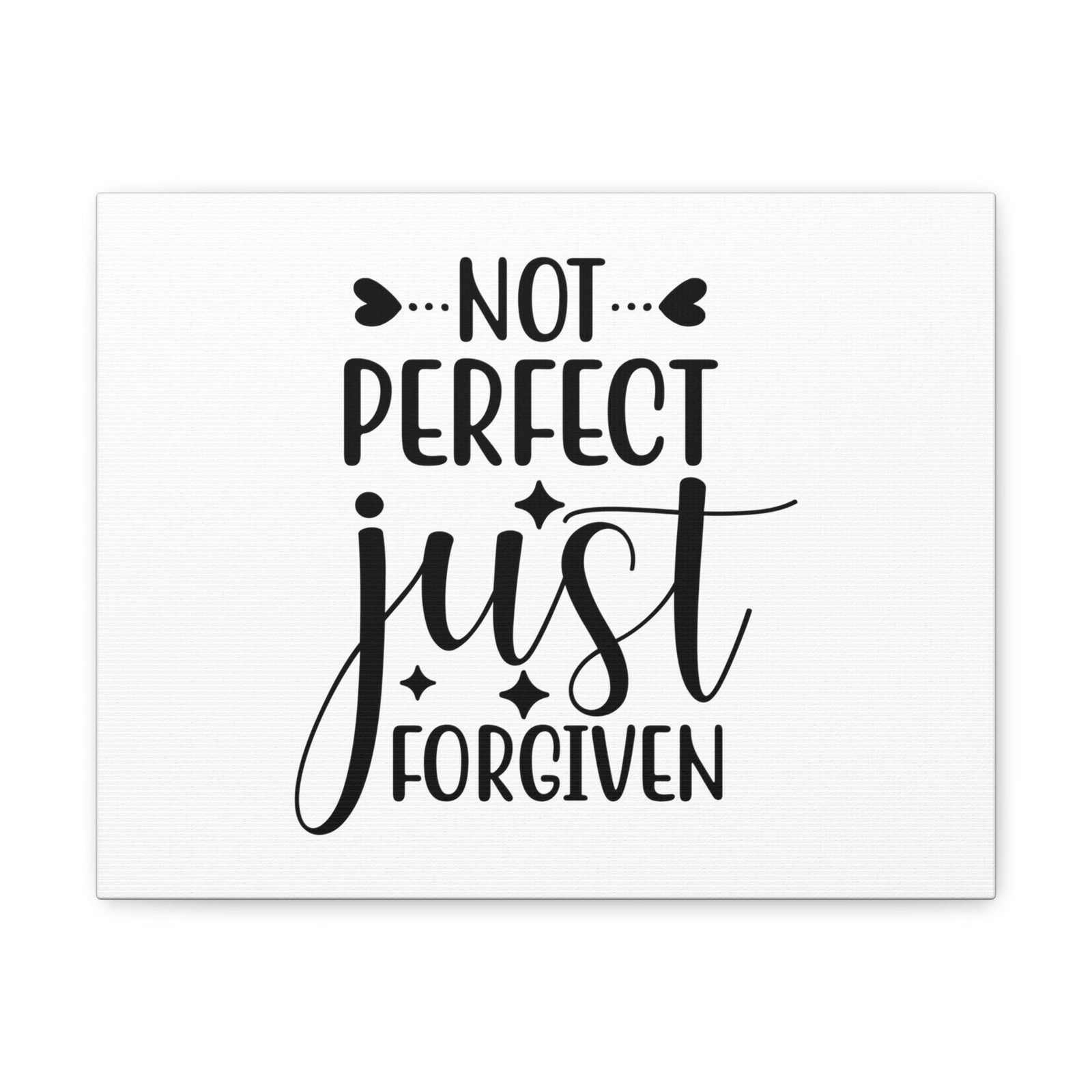 Scripture Walls Not Perfect Just Forgiven 1 John 1:9 Christian Wall Art Print Ready to Hang Unframed-Express Your Love Gifts