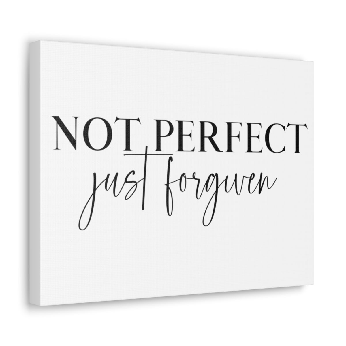 Scripture Walls Not Perfect Just Forgiven John 1:9 Christian Wall Art Print Ready to Hang Unframed-Express Your Love Gifts