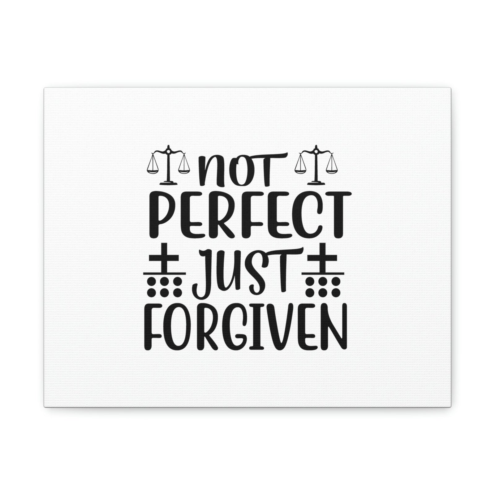 Scripture Walls Not Perfect Just Forgiven Romans 3:23 Christian Wall Art Bible Verse Print Ready to Hang Unframed-Express Your Love Gifts