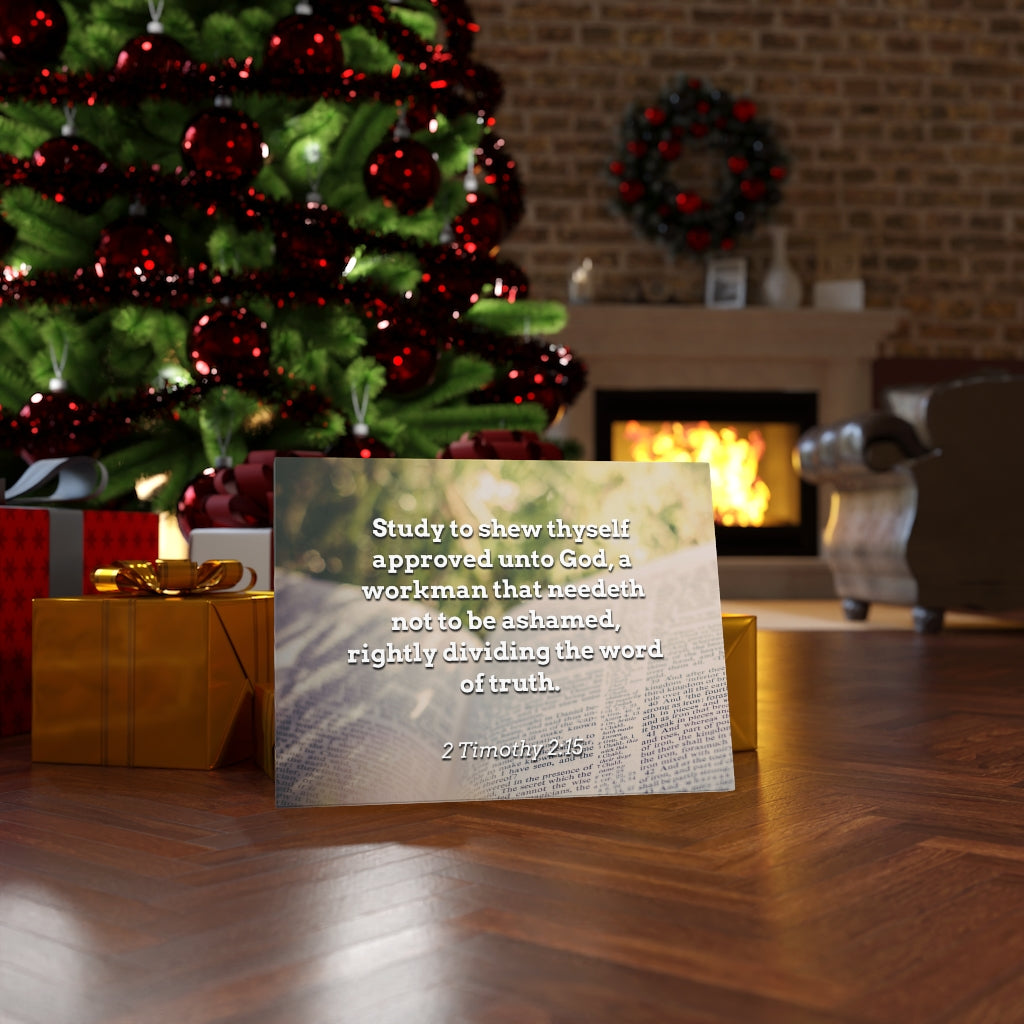 Scripture Walls Not To Be Ashamed 2 Timothy 2:15 Bible Verse Canvas Christian Wall Art Ready to Hang Unframed-Express Your Love Gifts