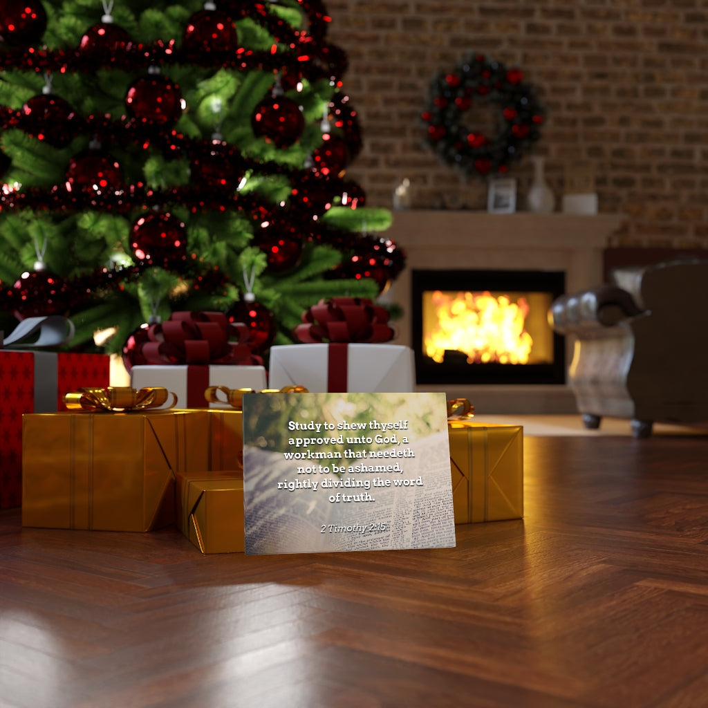 Scripture Walls Not To Be Ashamed 2 Timothy 2:15 Bible Verse Canvas Christian Wall Art Ready to Hang Unframed-Express Your Love Gifts