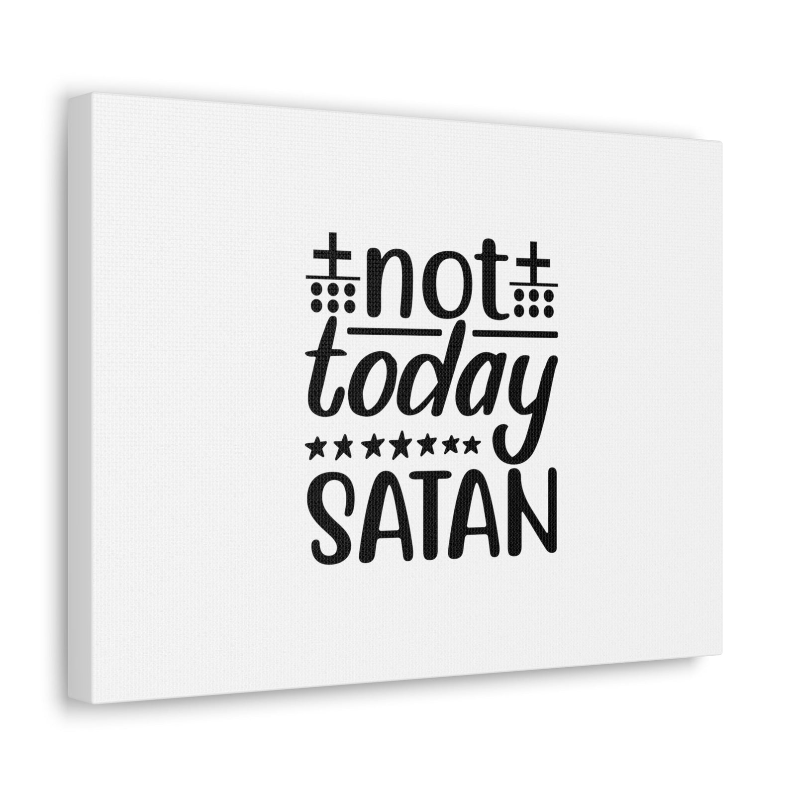 Scripture Walls Not Today Satan Ephesians 4:27 Christian Wall Art Bible Verse Print Ready to Hang Unframed-Express Your Love Gifts