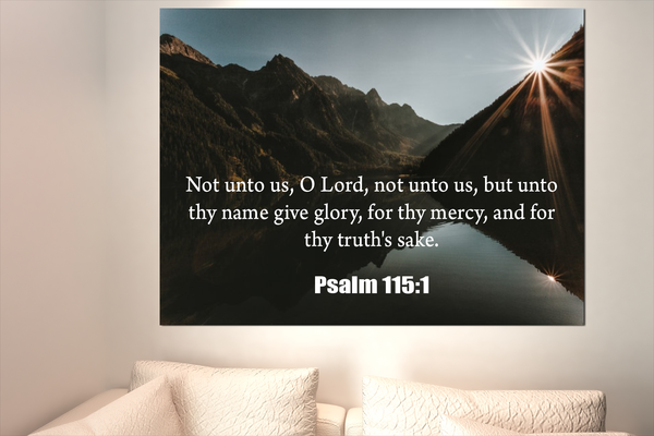 Scripture Walls Not Unto Us Isaiah 41:10 Bible Verse Canvas Christian Wall Art Ready to Hang Unframed-Express Your Love Gifts