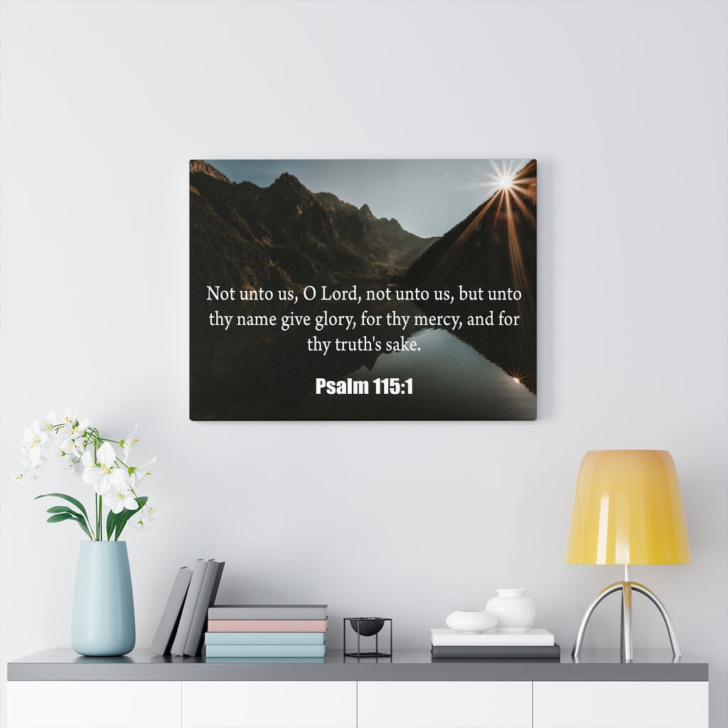Scripture Walls Not Unto Us Isaiah 41:10 Bible Verse Canvas Christian Wall Art Ready to Hang Unframed-Express Your Love Gifts
