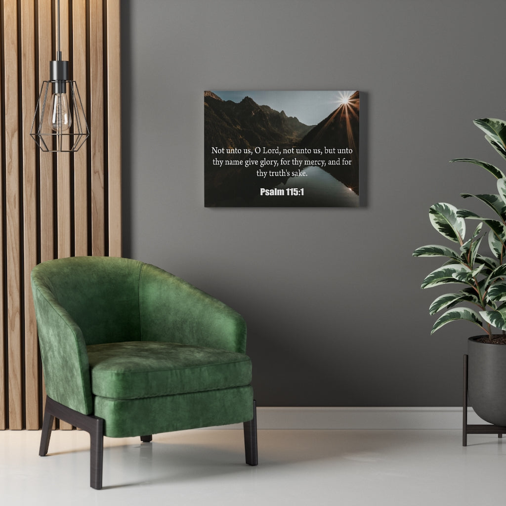 Scripture Walls Not Unto Us Isaiah 41:10 Bible Verse Canvas Christian Wall Art Ready to Hang Unframed-Express Your Love Gifts