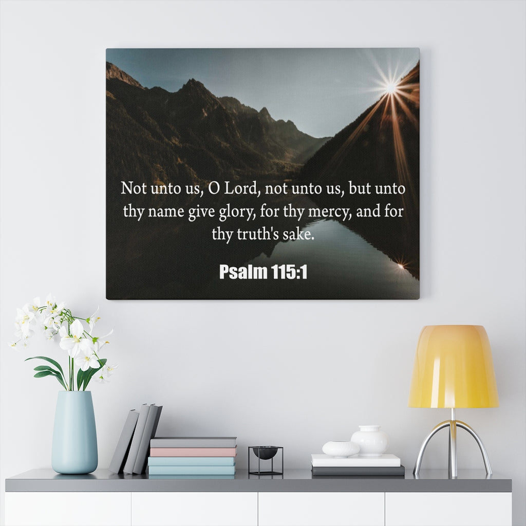 Scripture Walls Not Unto Us Isaiah 41:10 Bible Verse Canvas Christian Wall Art Ready to Hang Unframed-Express Your Love Gifts