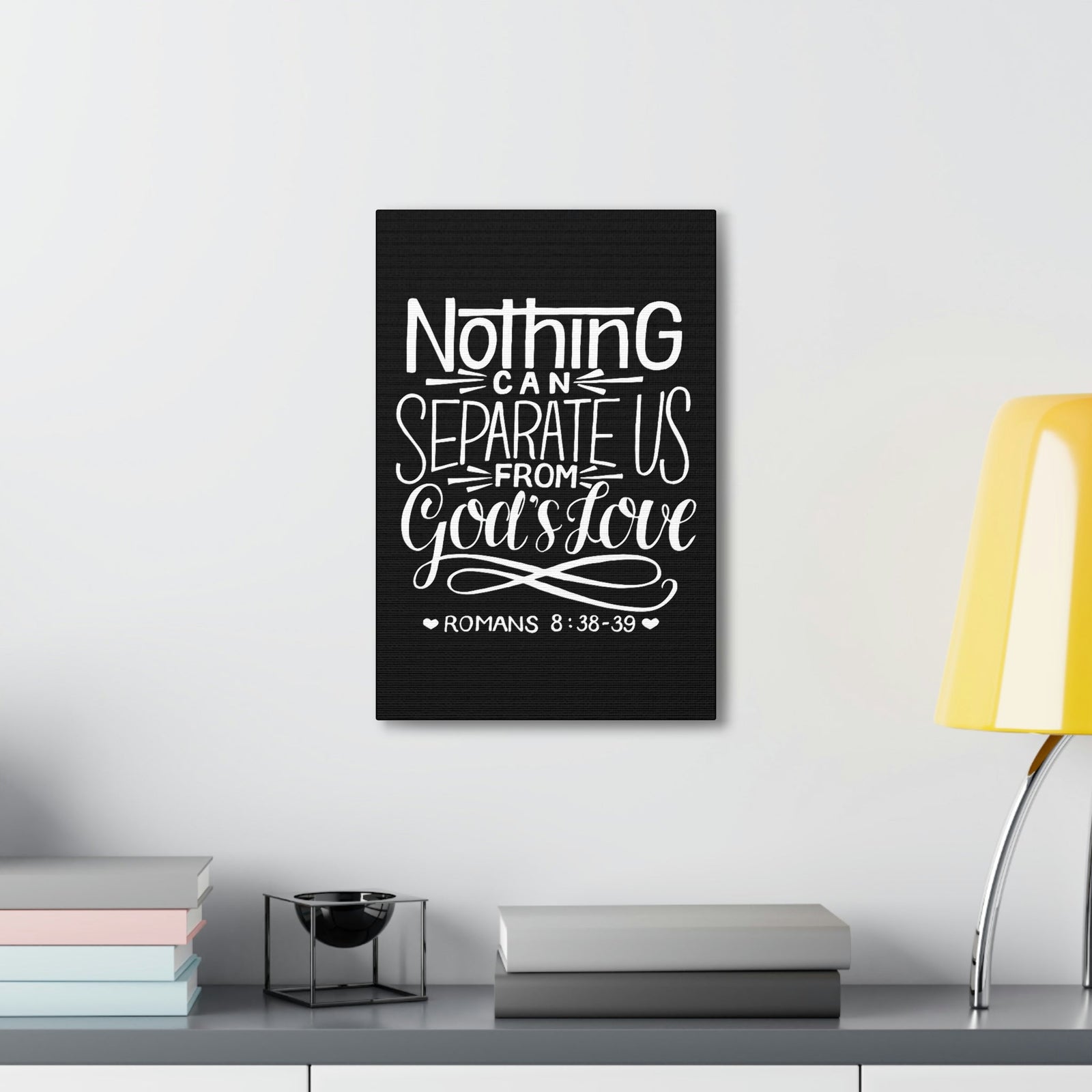 Scripture Walls Nothing Can Separate Us Romans 8:38 Bible Verse Canvas Christian Wall Art Ready to Hang Unframed-Express Your Love Gifts