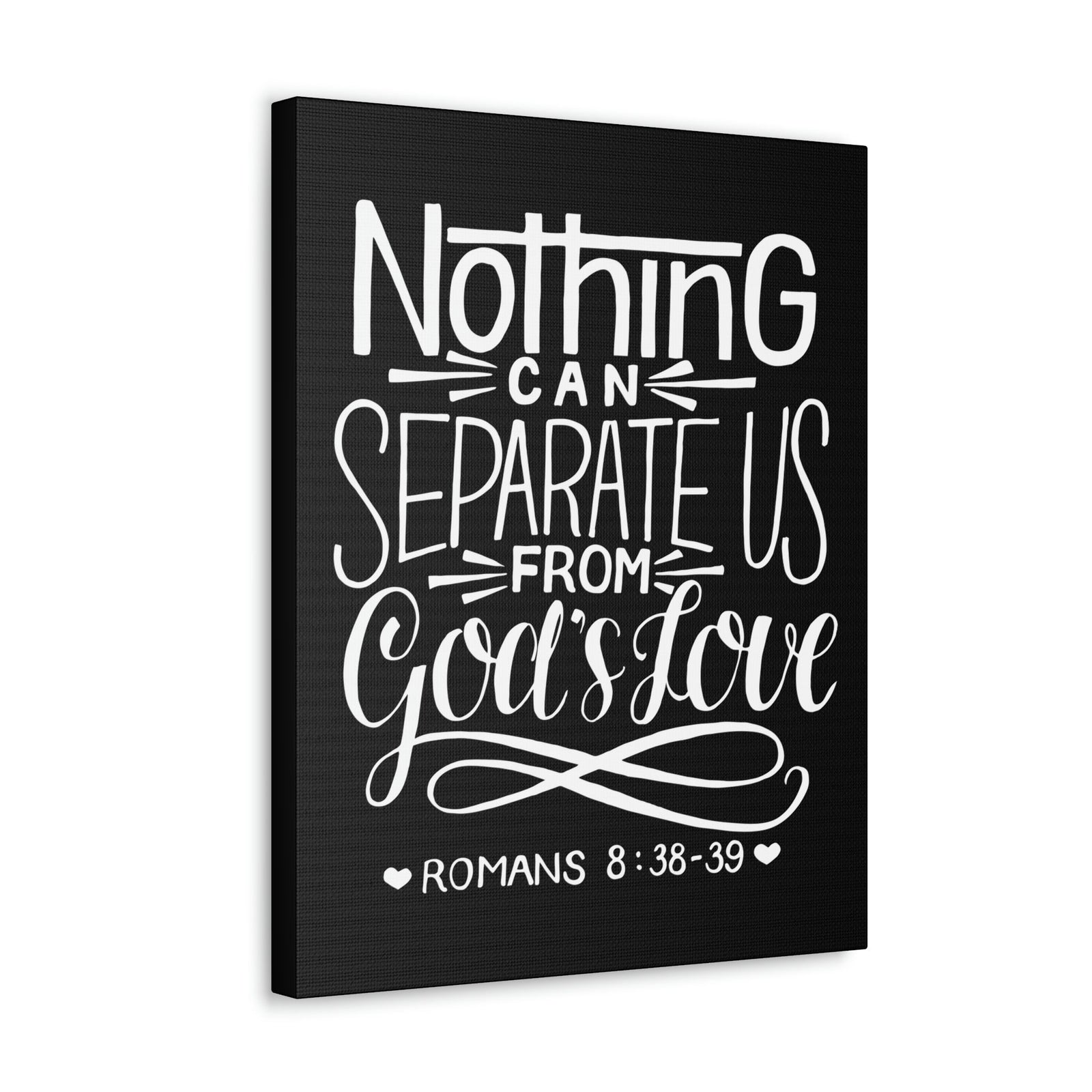 Scripture Walls Nothing Can Separate Us Romans 8:38 Bible Verse Canvas Christian Wall Art Ready to Hang Unframed-Express Your Love Gifts