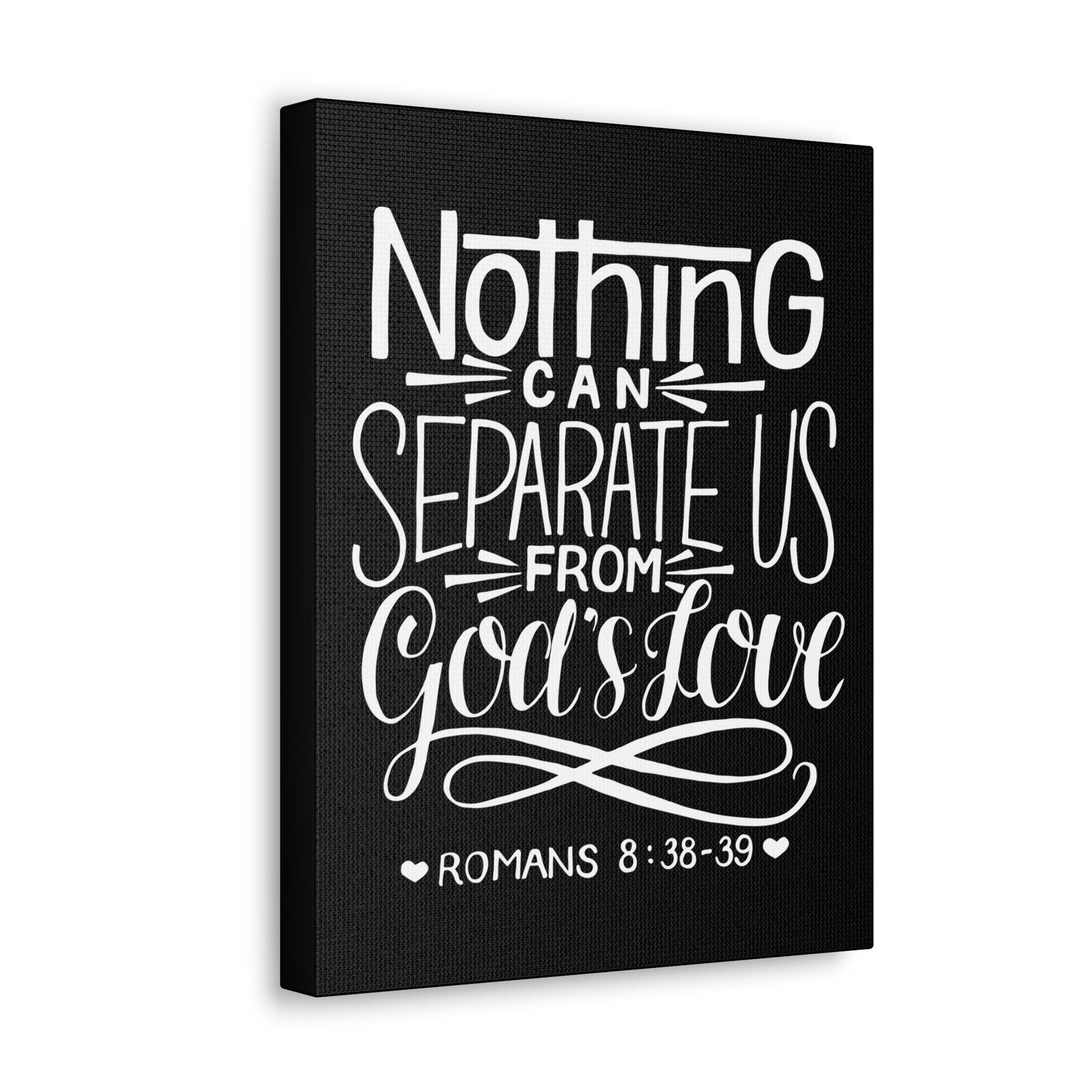 Scripture Walls Nothing Can Separate Us Romans 8:38 Bible Verse Canvas Christian Wall Art Ready to Hang Unframed-Express Your Love Gifts