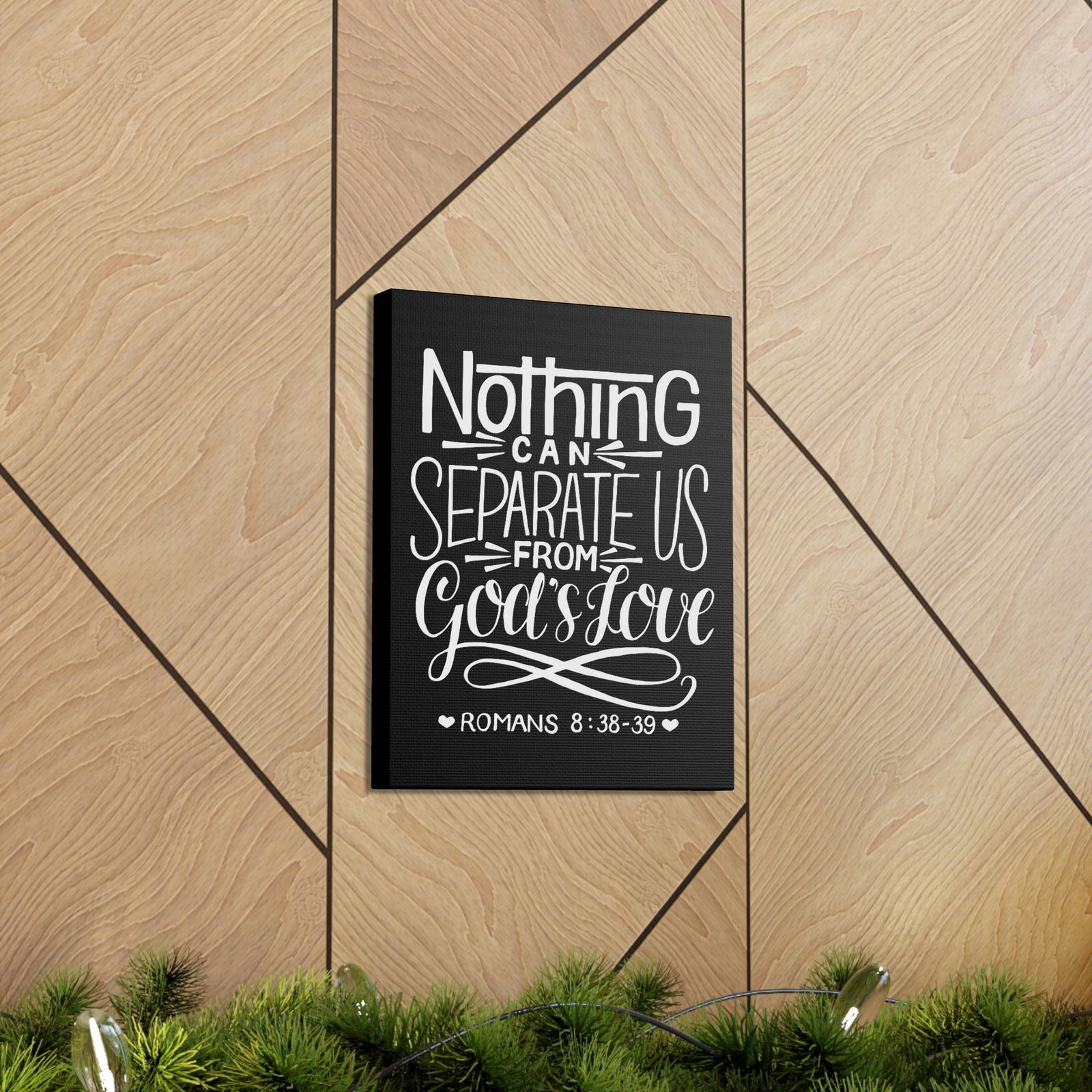 Scripture Walls Nothing Can Separate Us Romans 8:38 Bible Verse Canvas Christian Wall Art Ready to Hang Unframed-Express Your Love Gifts