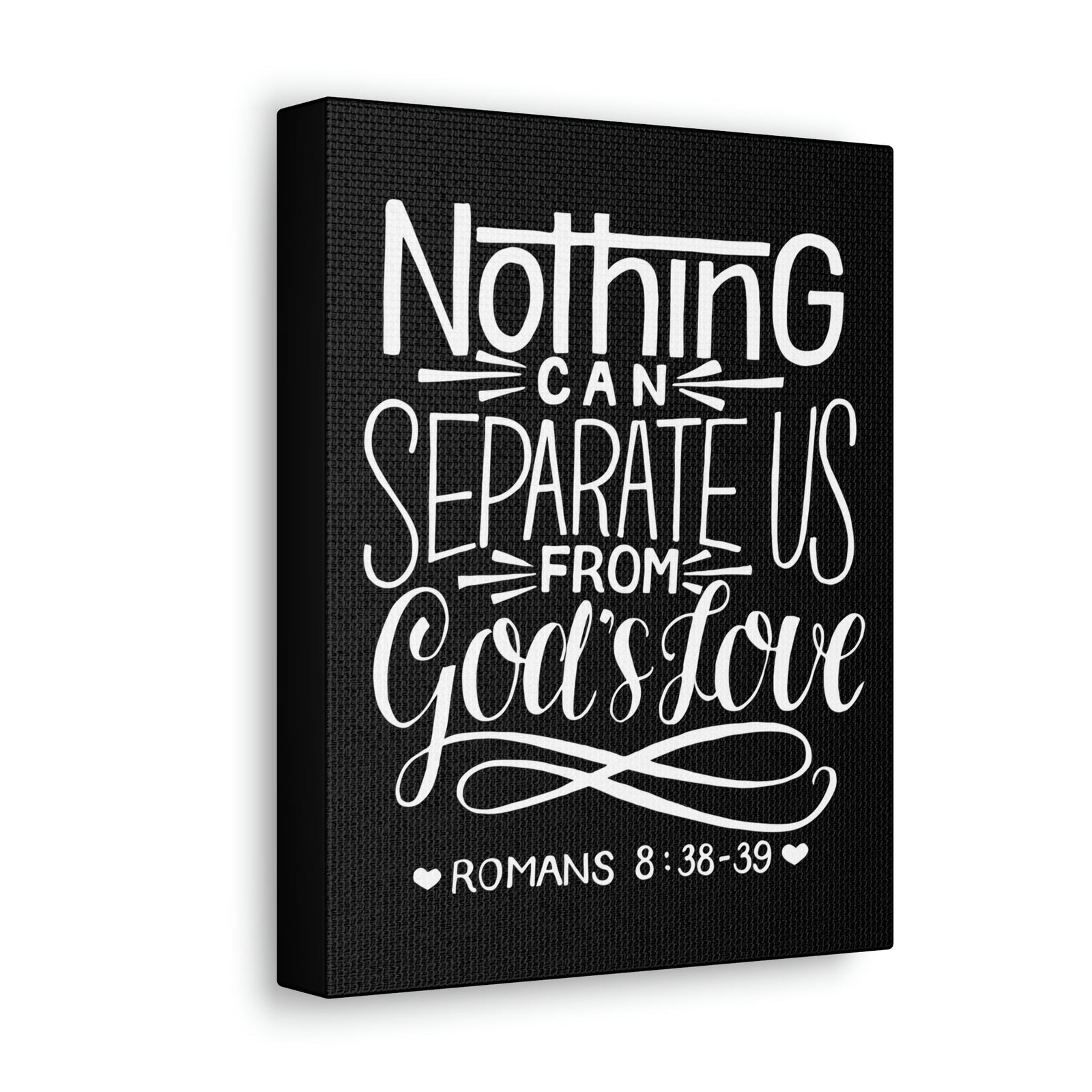 Scripture Walls Nothing Can Separate Us Romans 8:38 Bible Verse Canvas Christian Wall Art Ready to Hang Unframed-Express Your Love Gifts